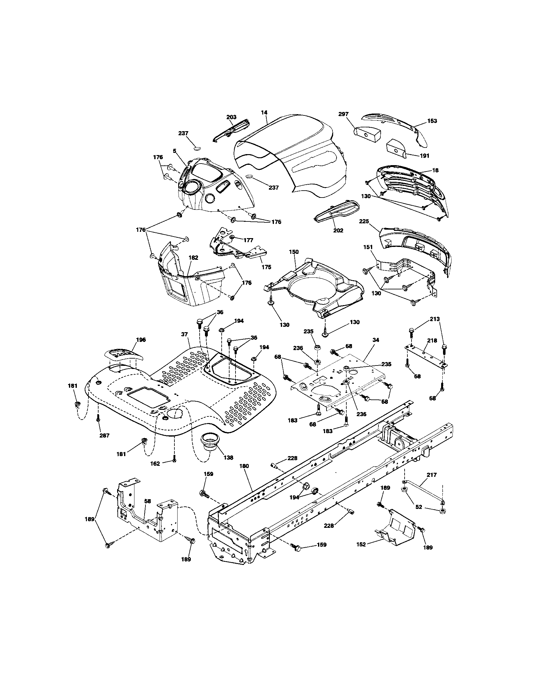 Craftsman 917289180 chassis diagram