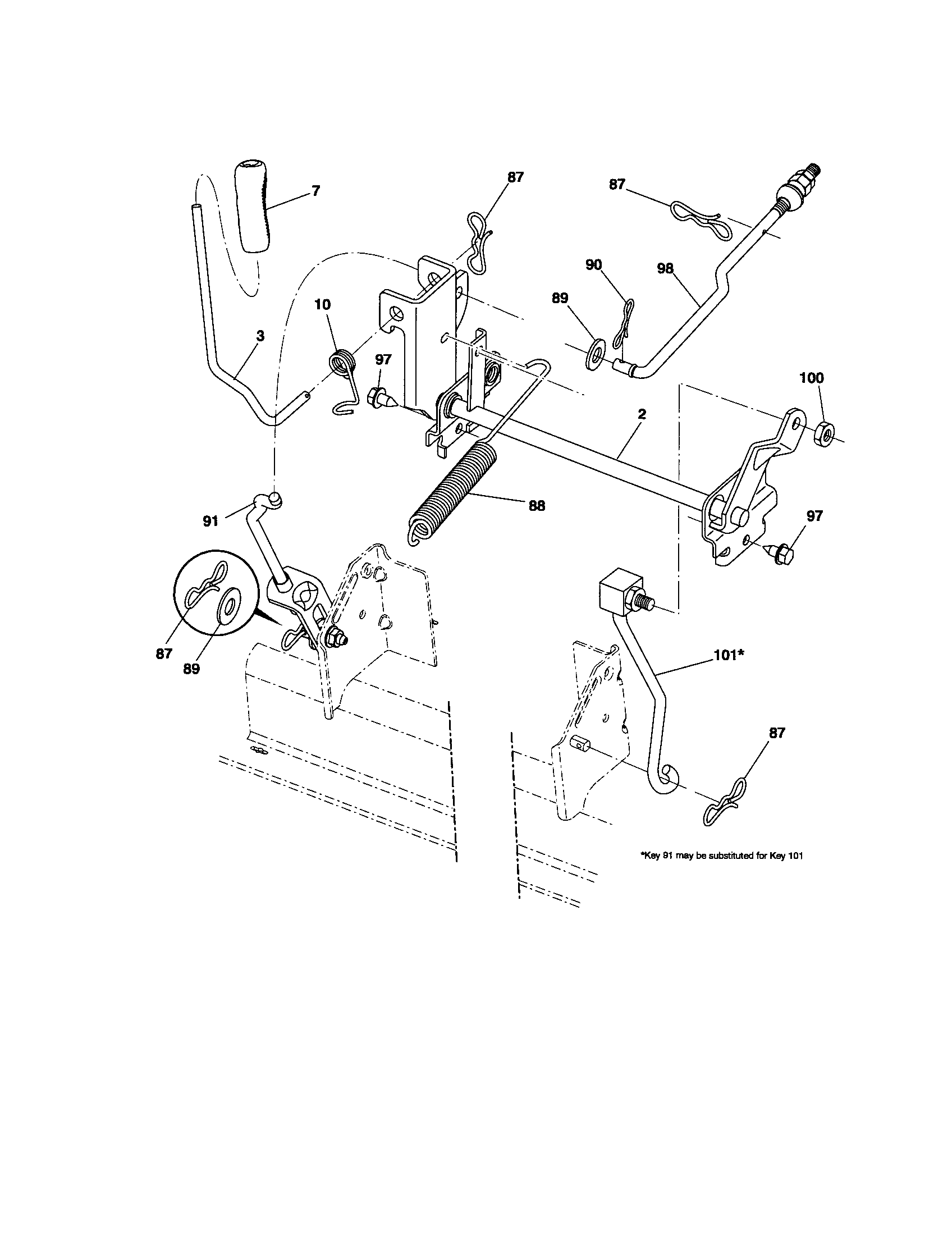 Craftsman 917289180 lift diagram