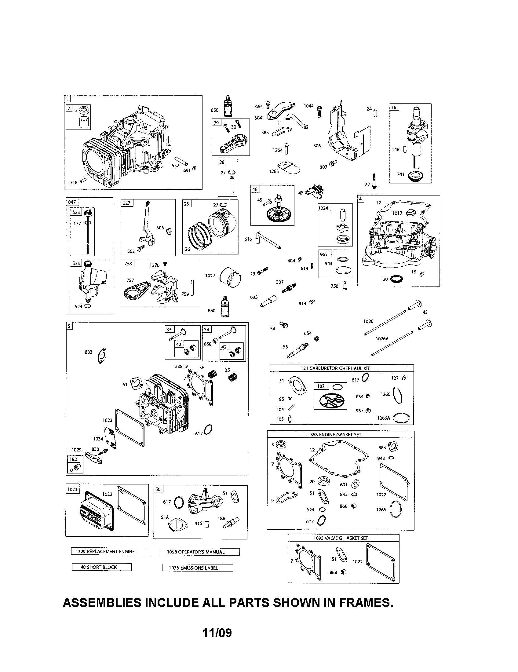 Craftsman 917289180 cylinder/crankshaft/crankcase diagram