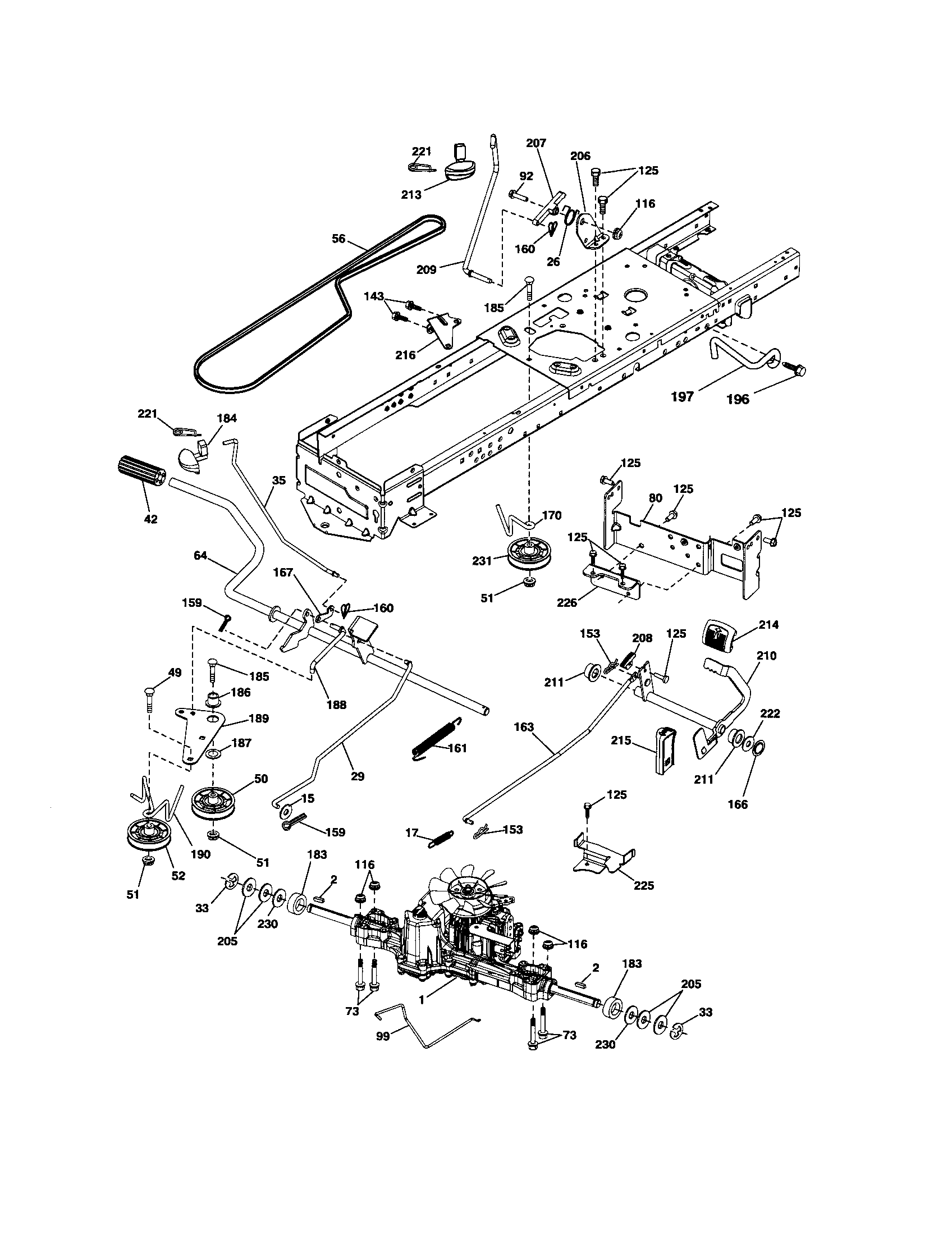 Craftsman 917289910 ground drive diagram