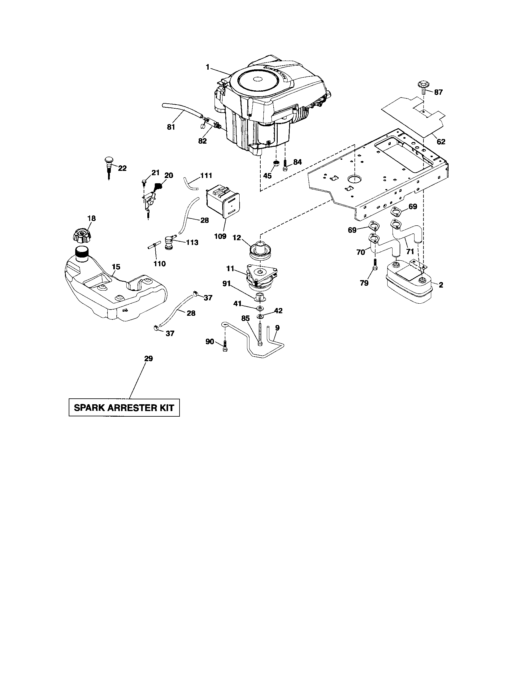 Craftsman 917289910 engine diagram