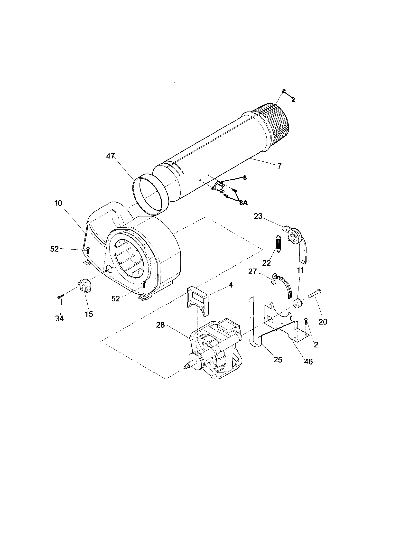 Frigidaire FAQG7017KW0 motor diagram