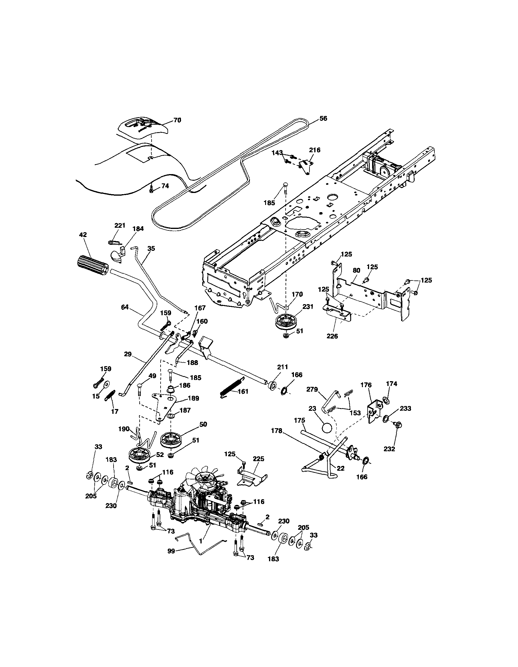 Craftsman 917289106 ground drive diagram
