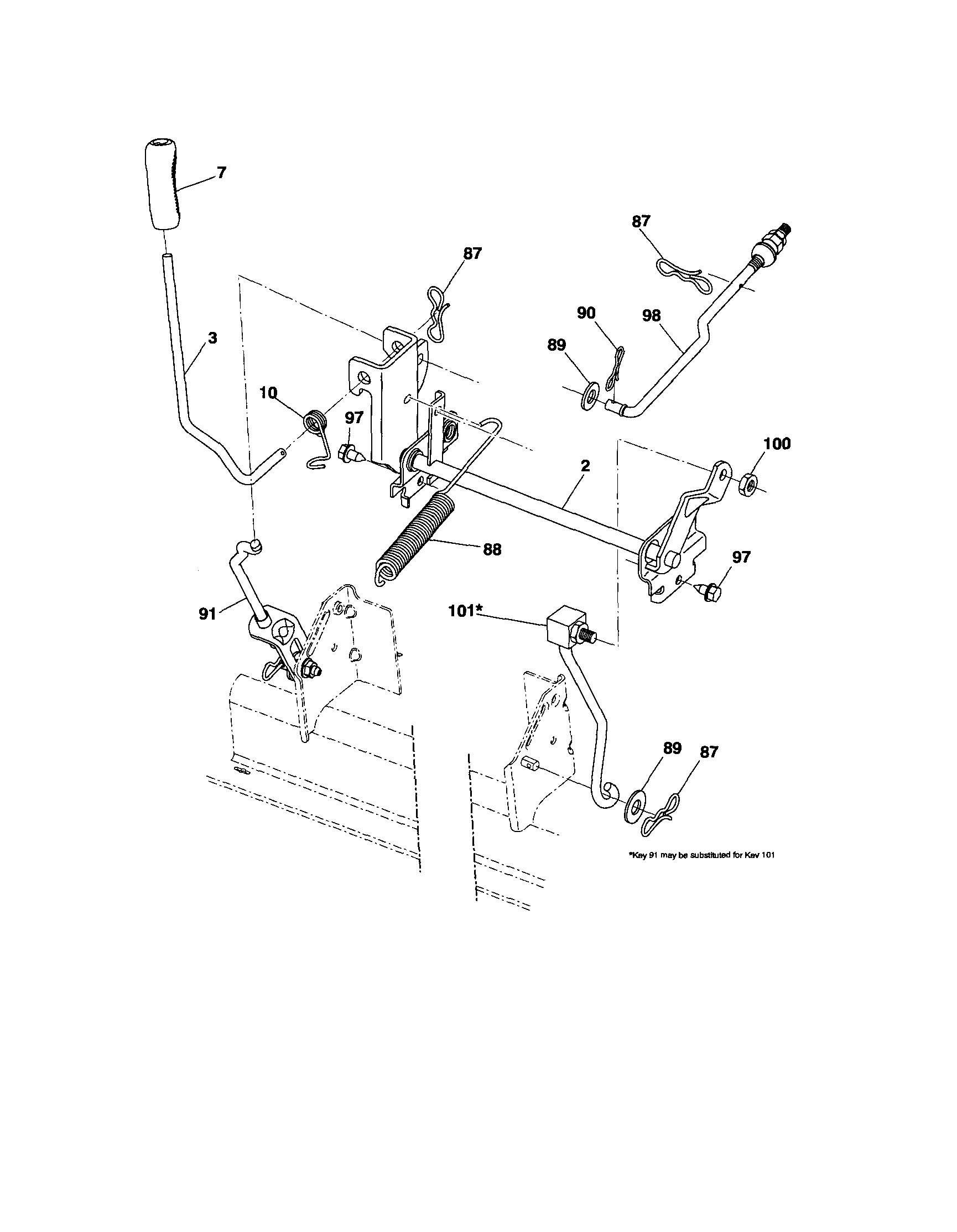 Craftsman 917289106 lift diagram