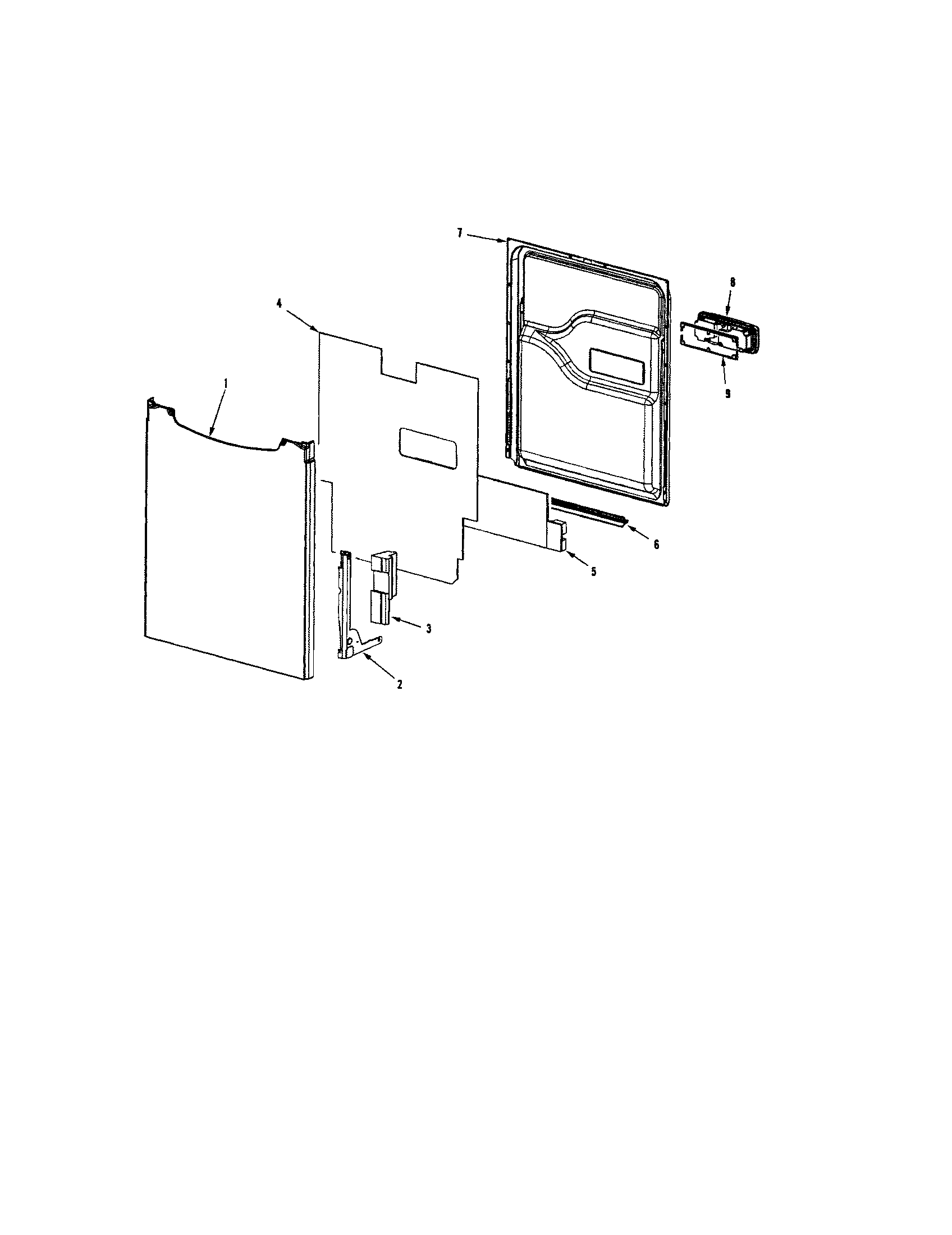 Maytag MDB8551AWS door diagram