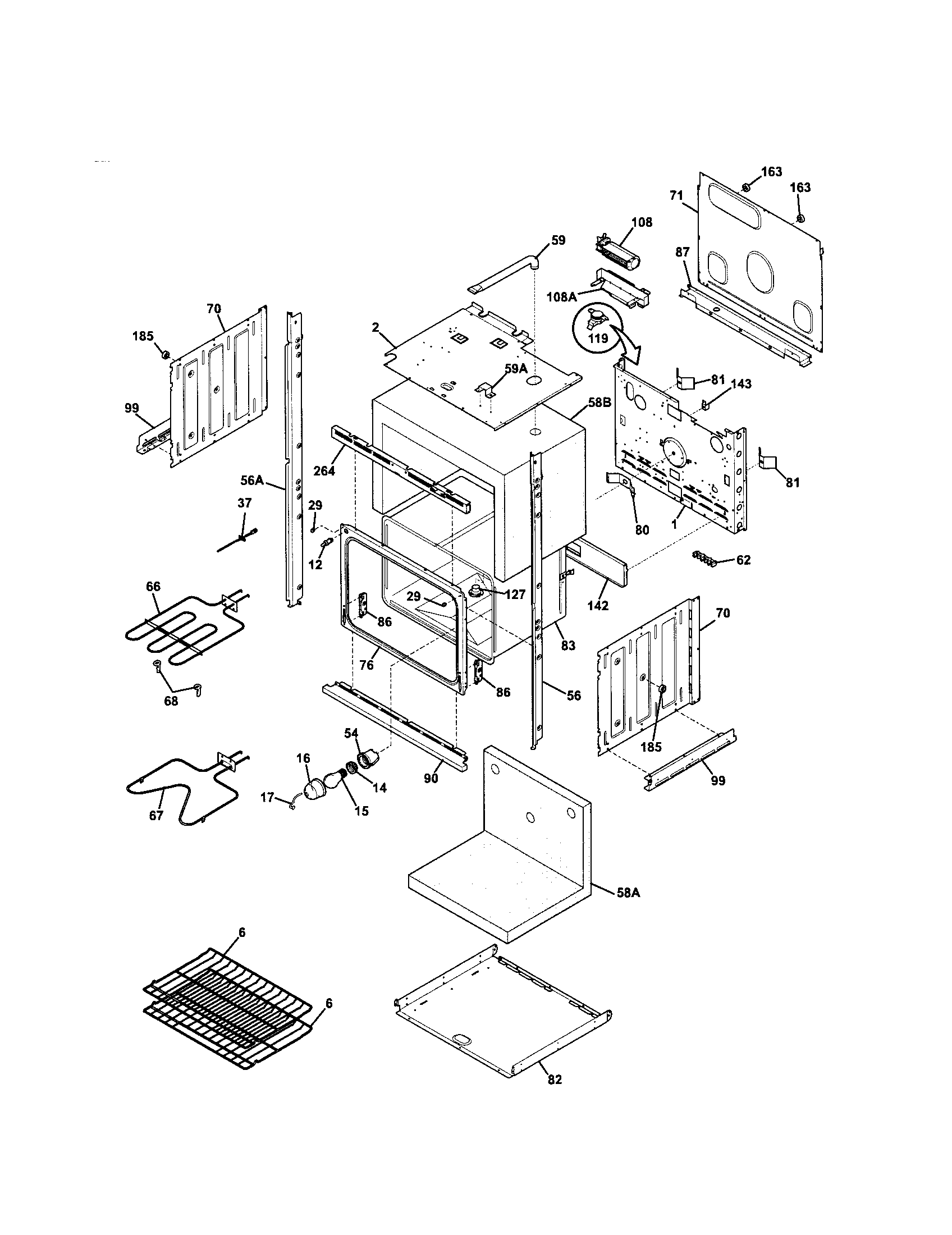 Kenmore 79048733900 lower oven diagram