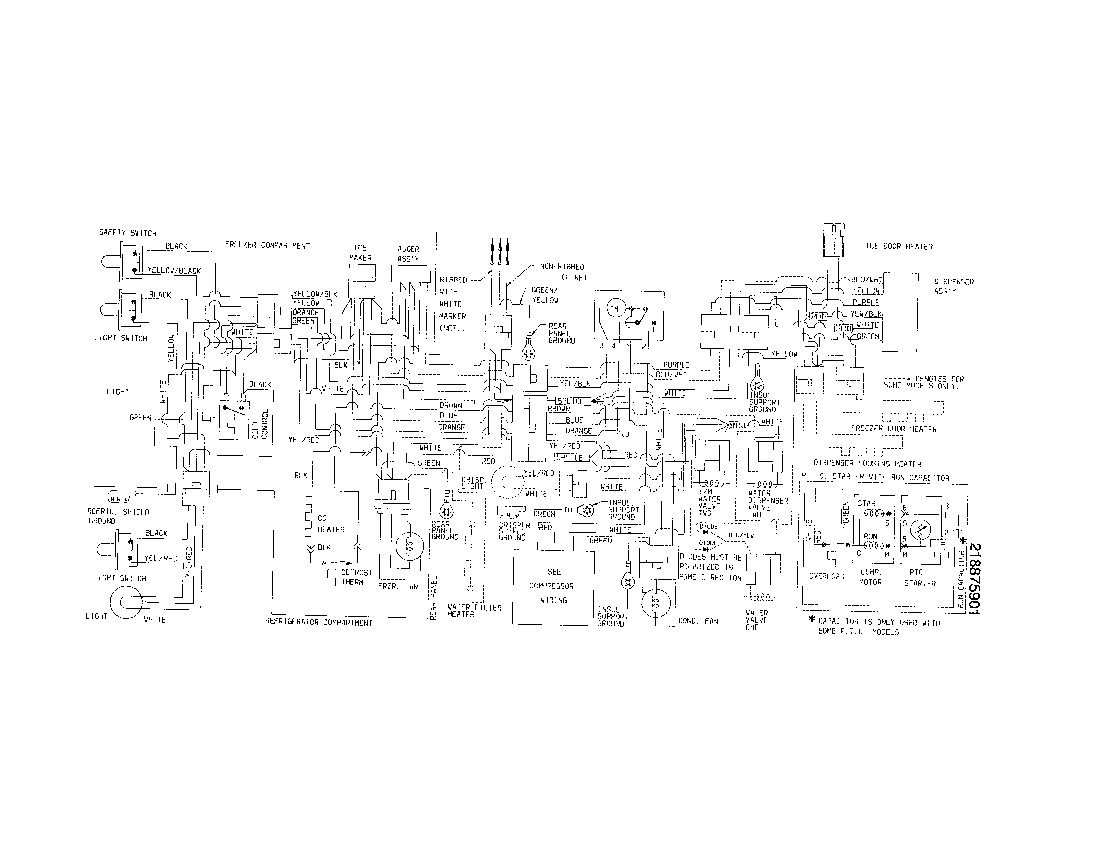 Frigidaire FRS26ZRGD8 wiring diagram diagram