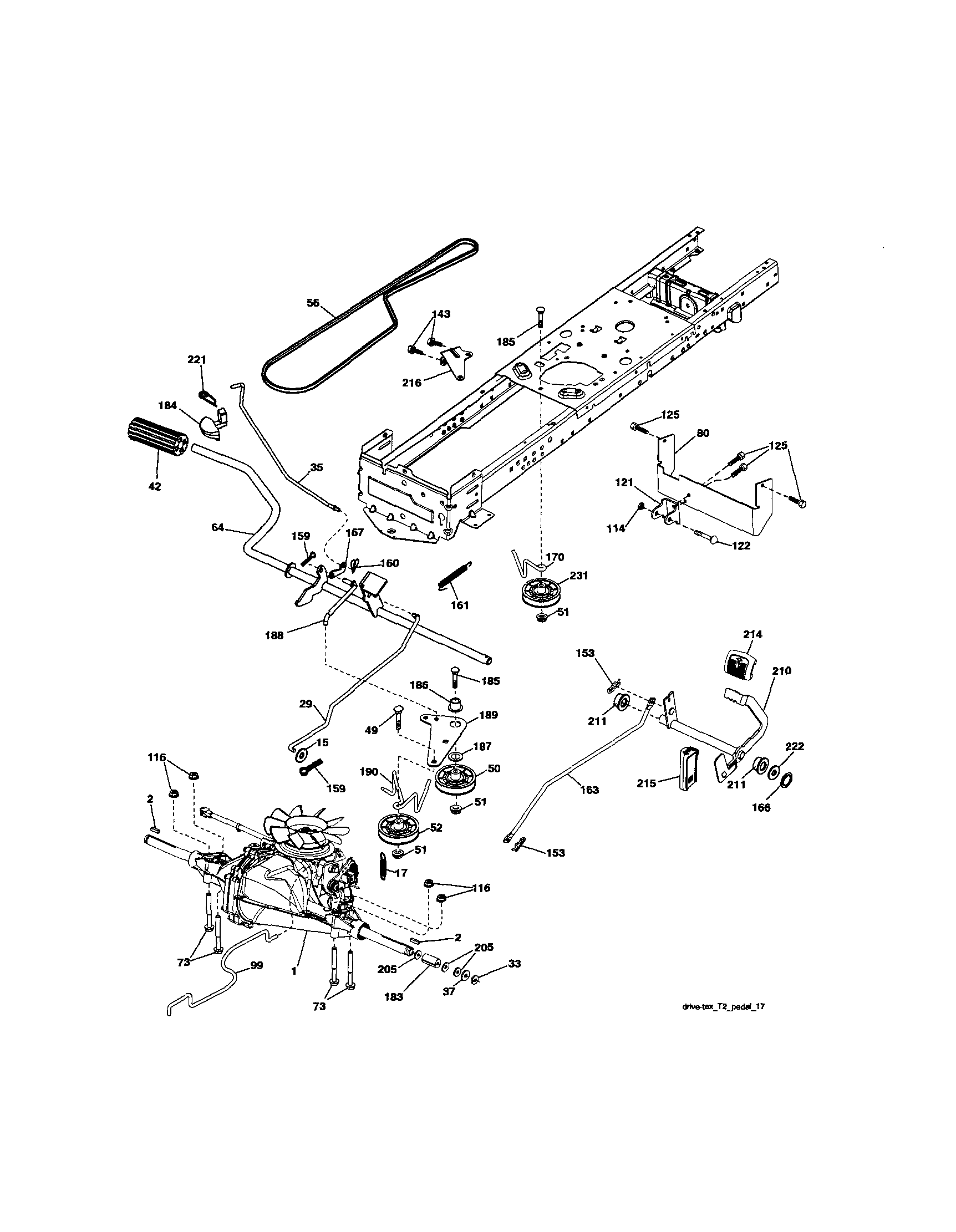 Craftsman 917280330 ground drive diagram