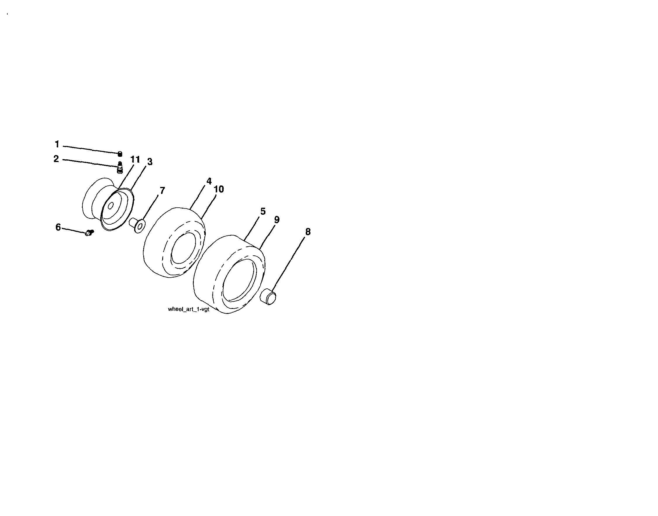 Craftsman 917280330 wheels and tires diagram