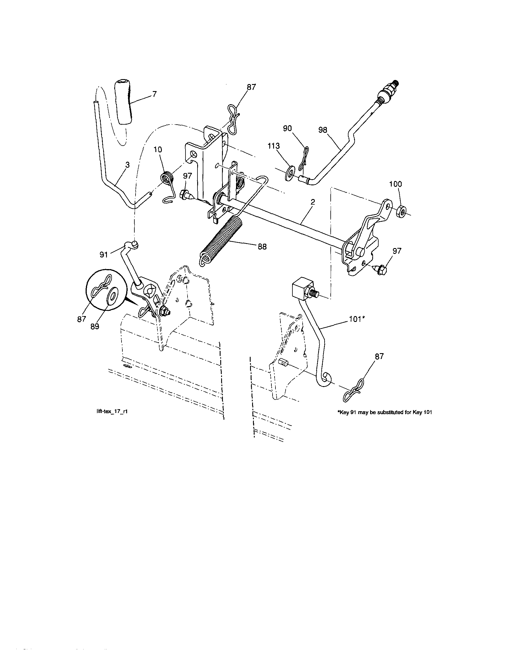 Craftsman 917280330 lift diagram