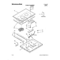 KitchenAid KECC566RSS05 cooktop diagram