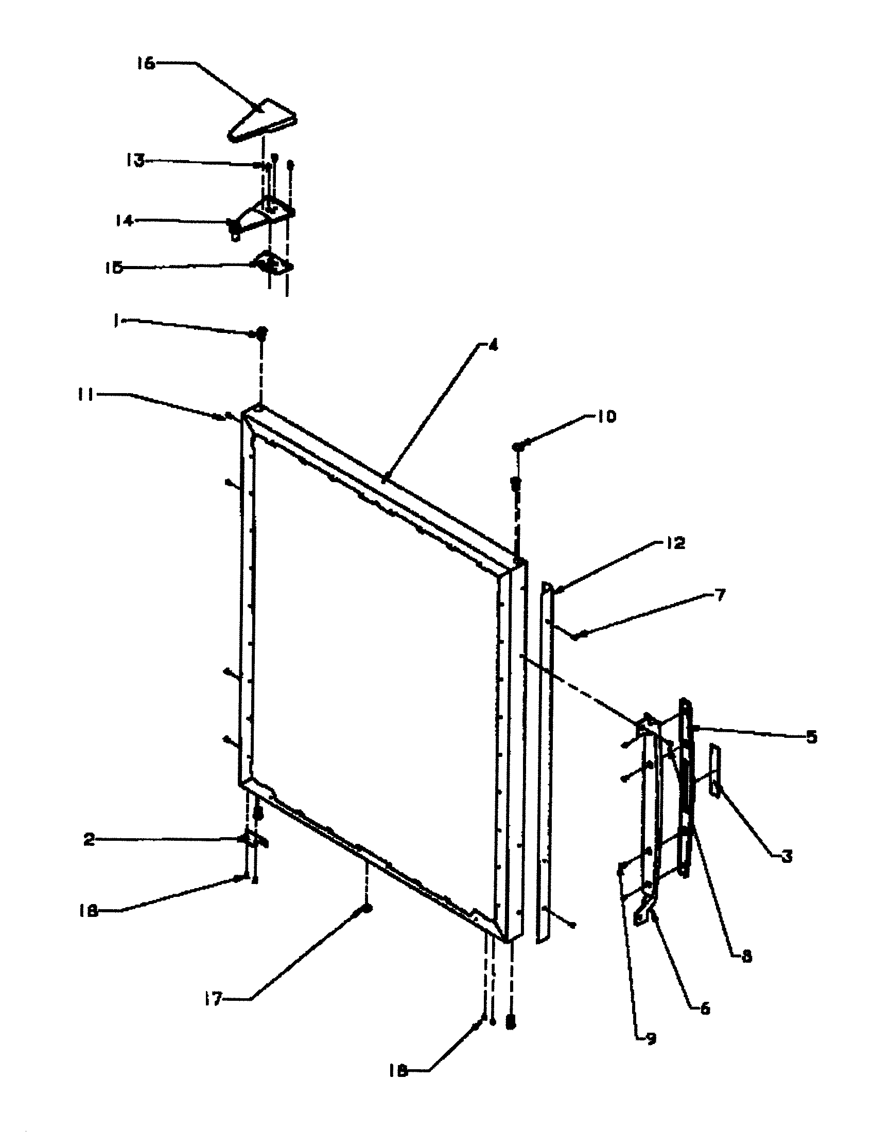 Amana BZ22RE-P1161601WE refrigerator outer door diagram