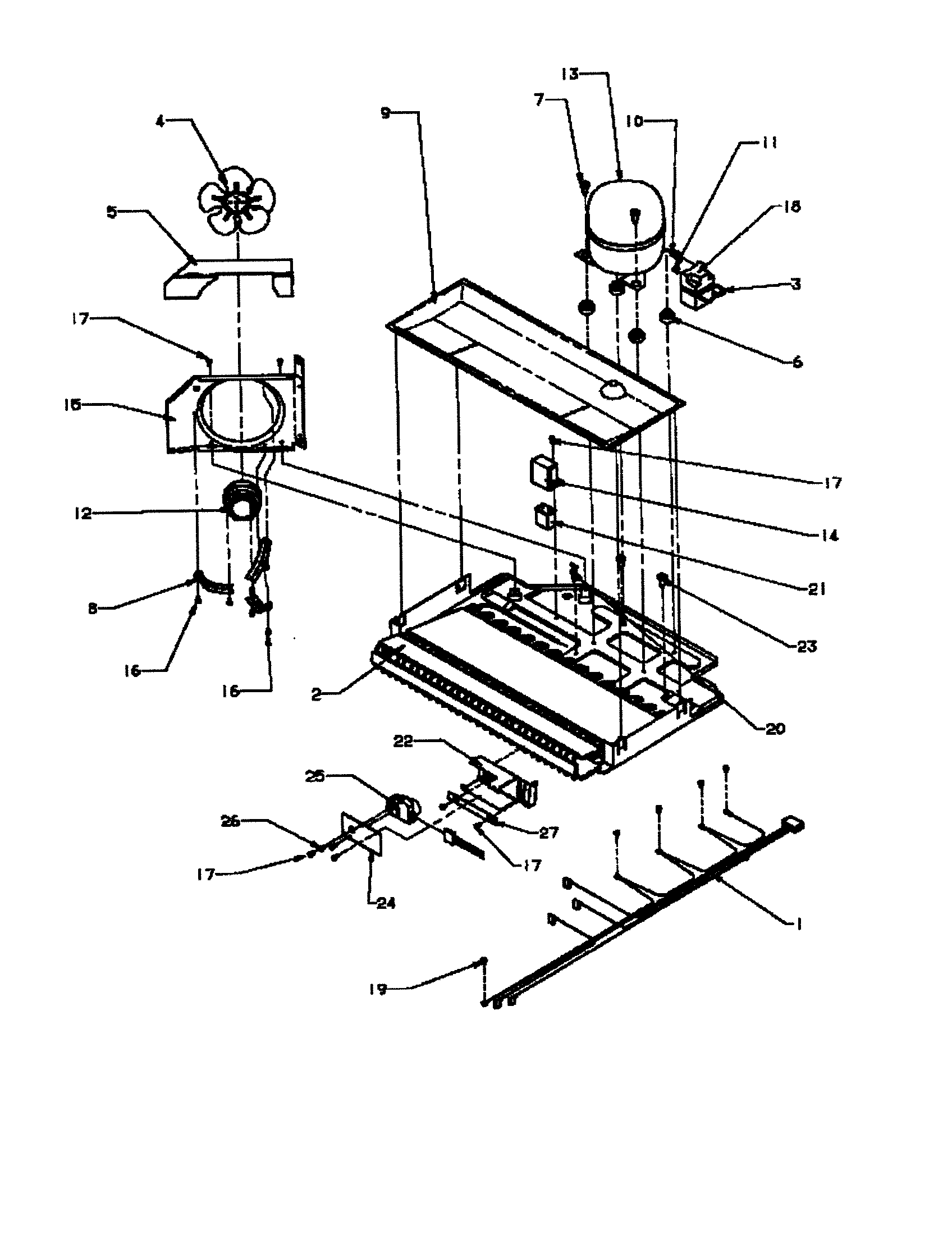 Amana BZ22RE-P1161601WE compressor diagram