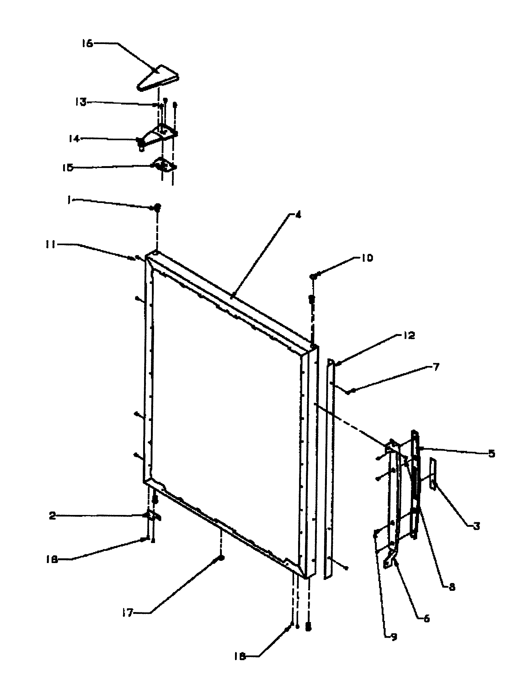 Amana BX22RW-P1161602WW refrigerator outer door diagram