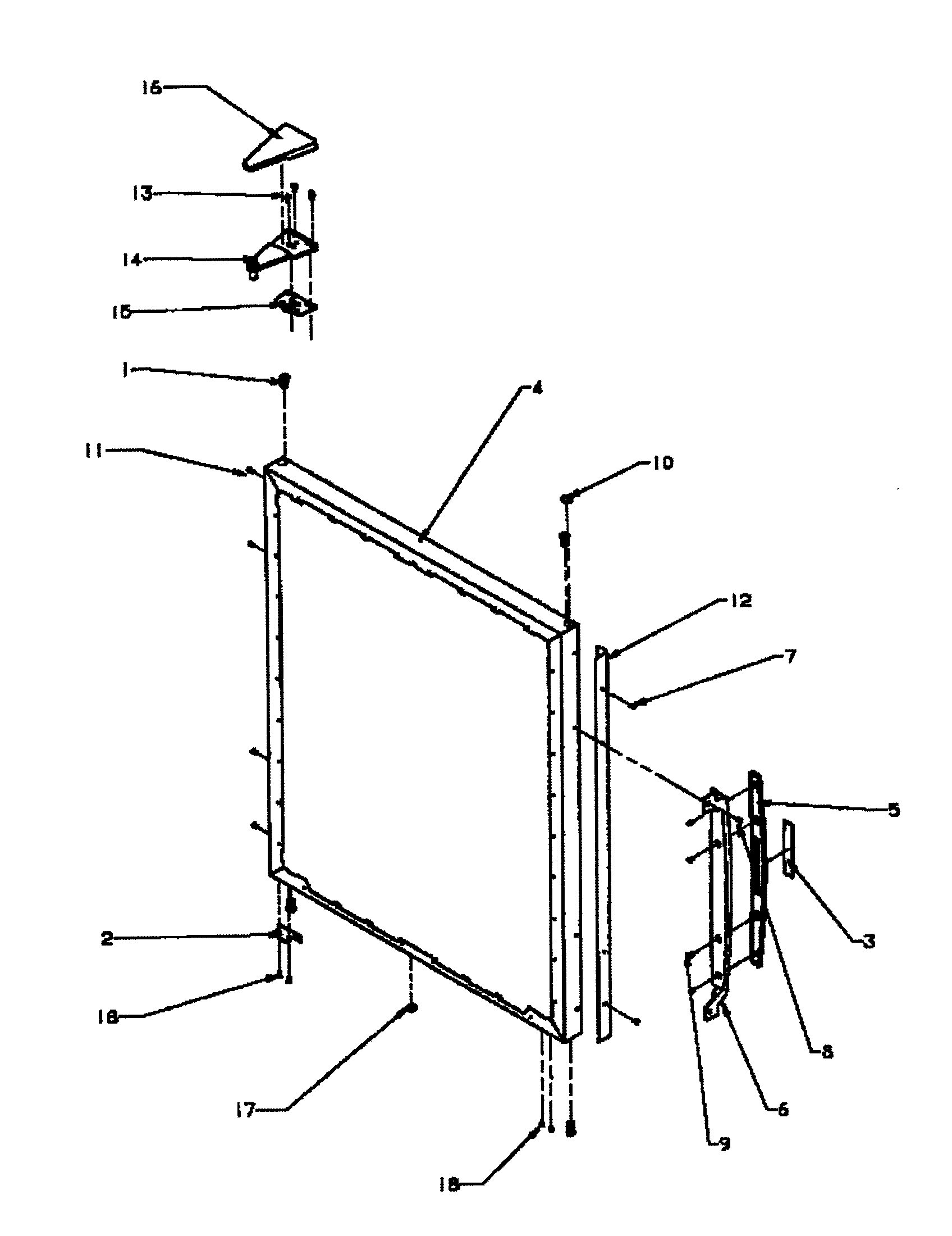 Amana BP22A2E-P1161605WE refrigerator outer door diagram