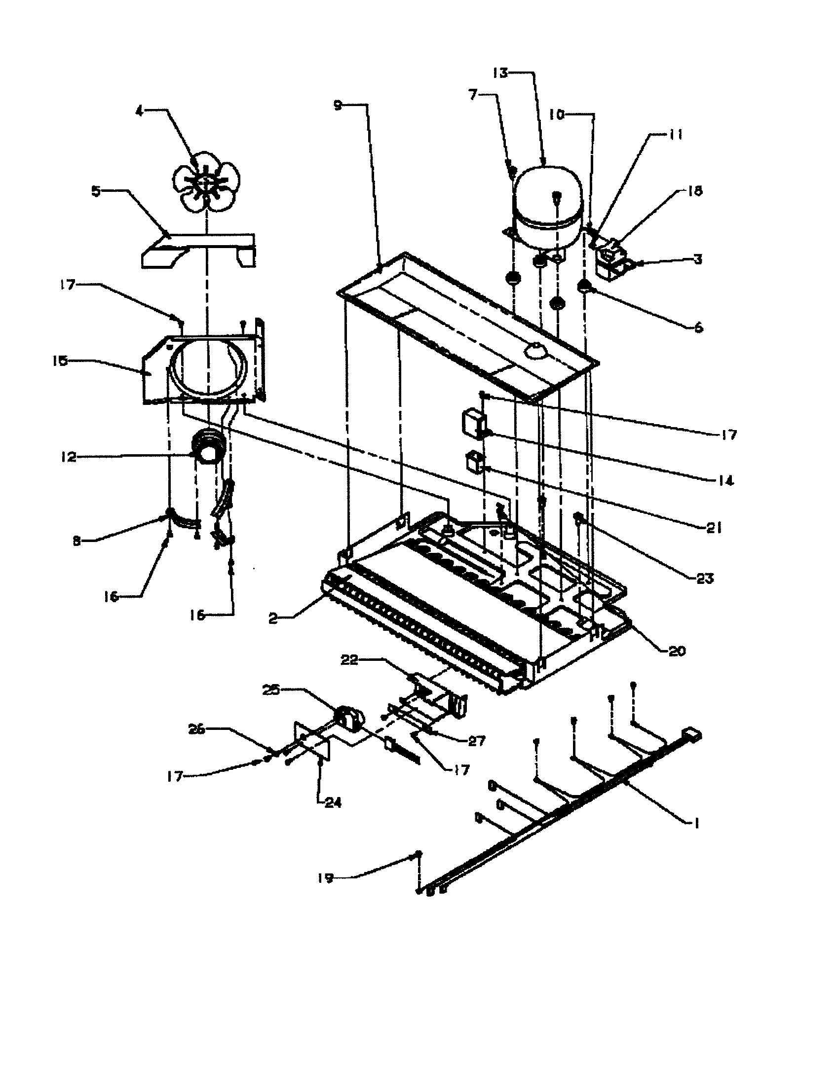 Amana BZ22R3L-P1183602WL compressor diagram