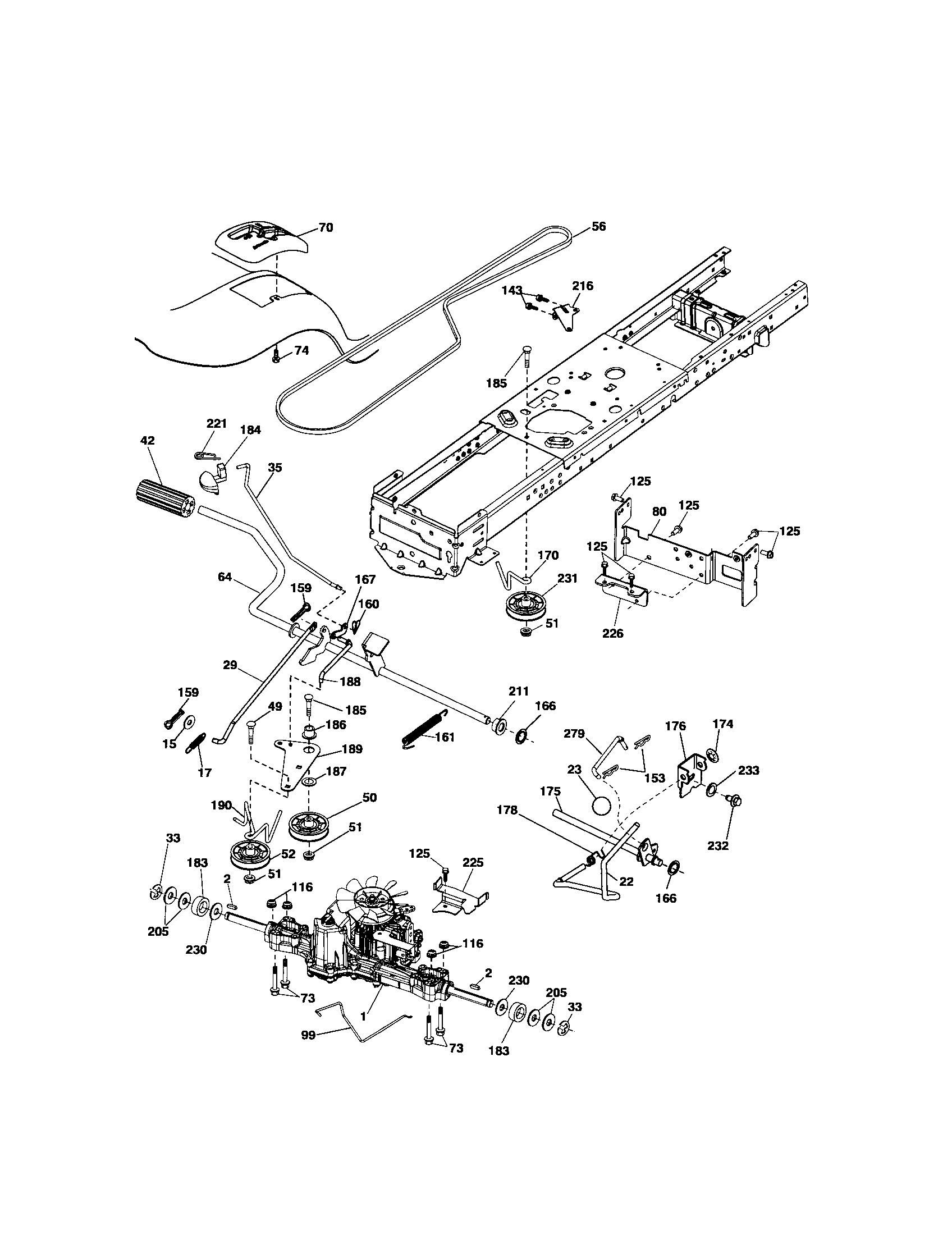 Craftsman 917254801 ground drive diagram