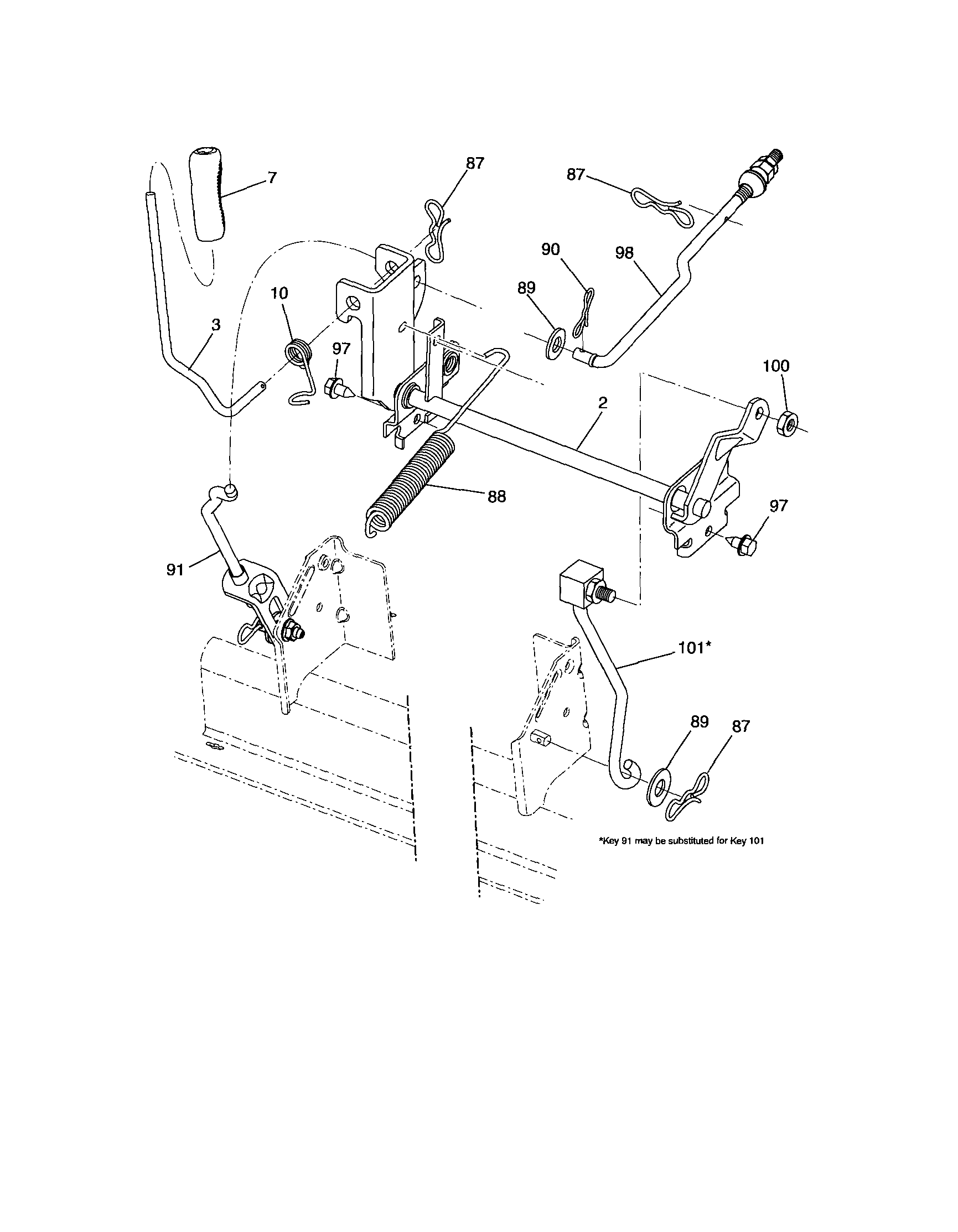 Craftsman 917254801 lift diagram