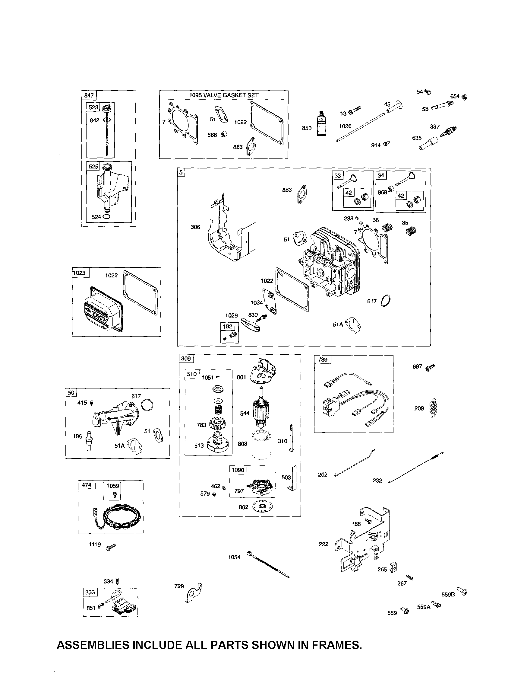 Craftsman 917253631 motor-starter/alternator diagram