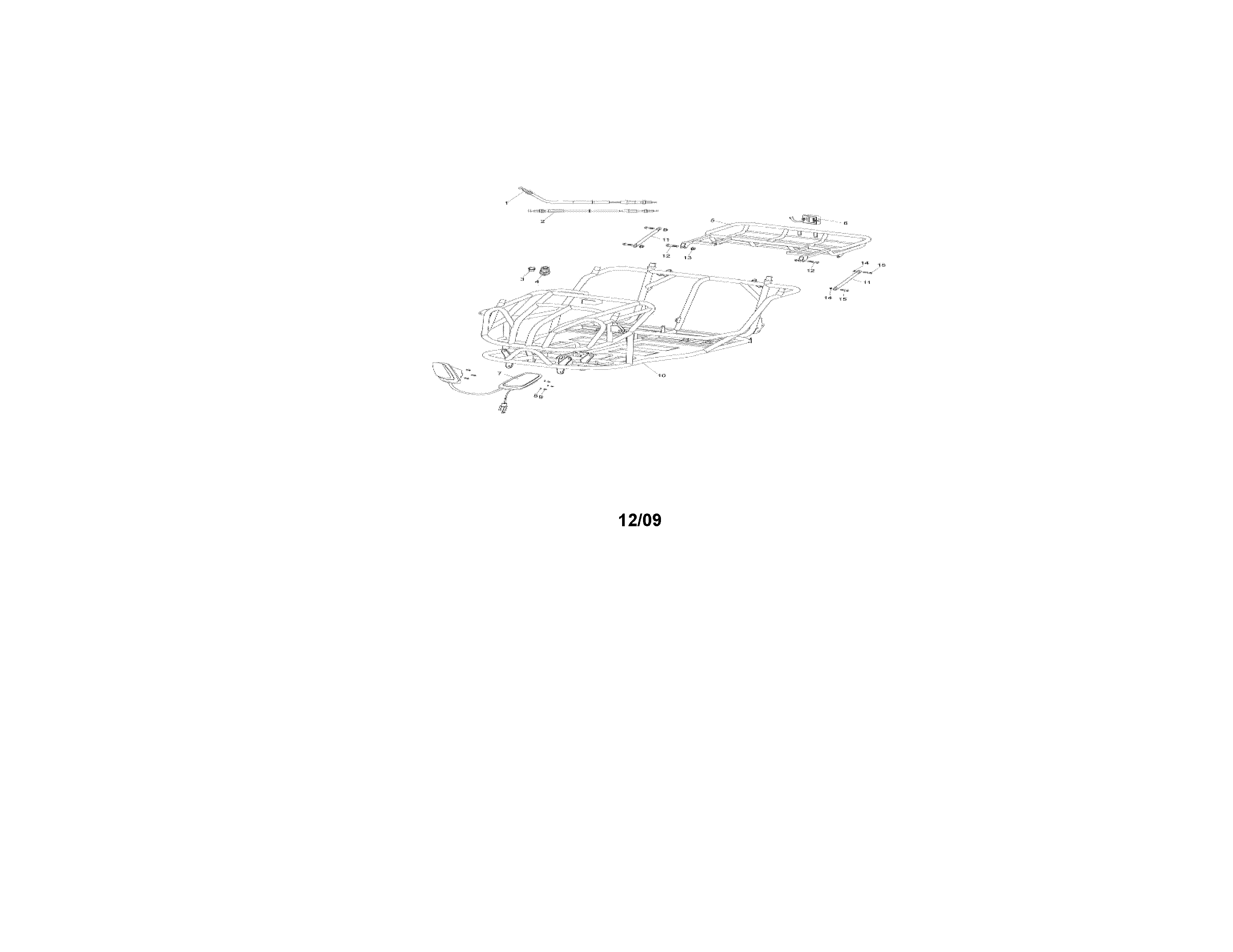 Baja BR150 frame diagram
