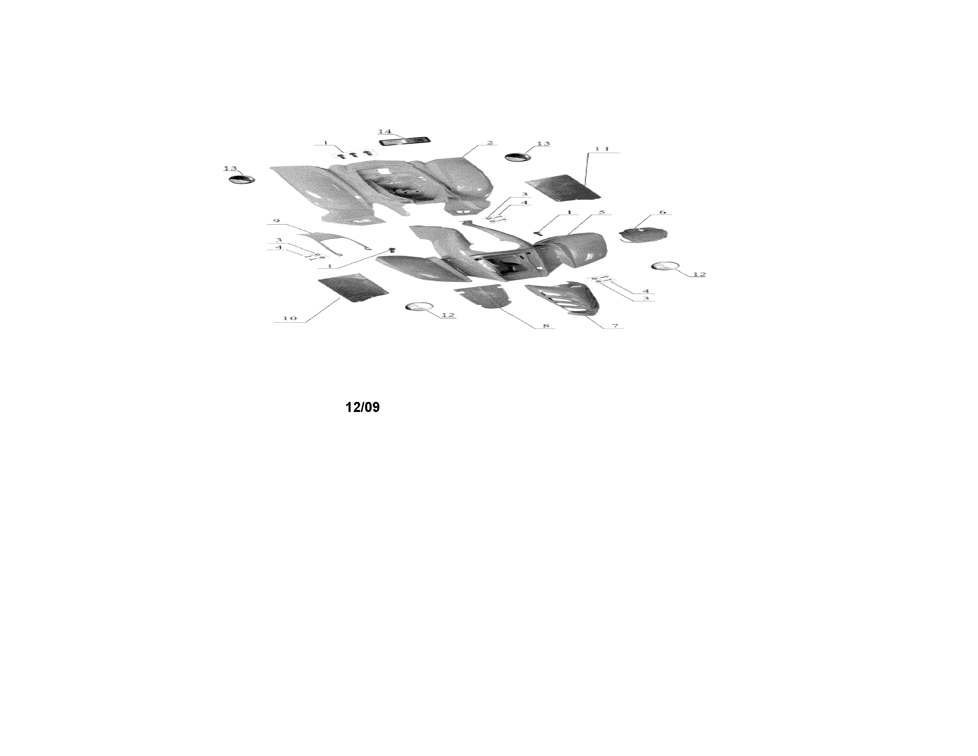 Baja WD90 fenders diagram