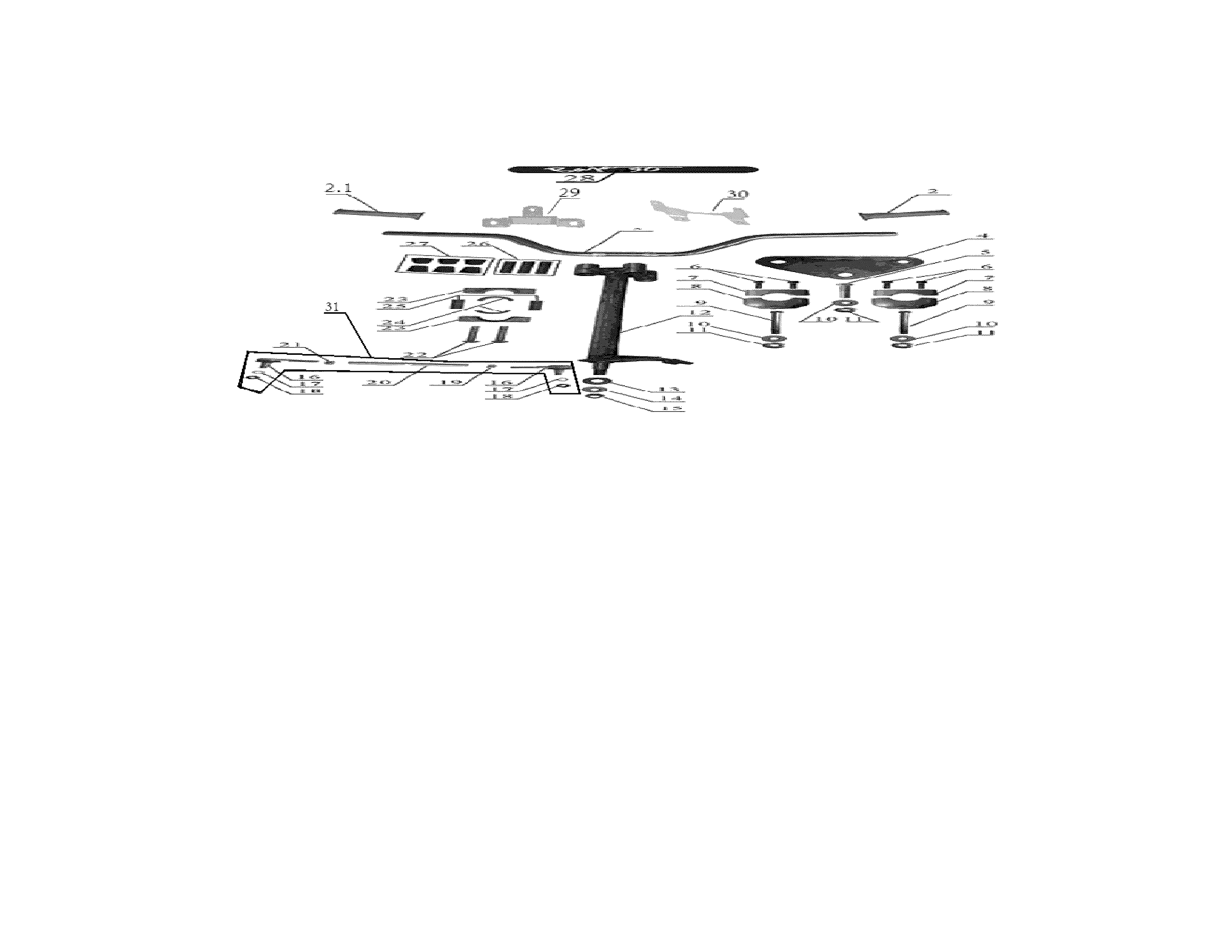 Baja WD90 handlebar diagram