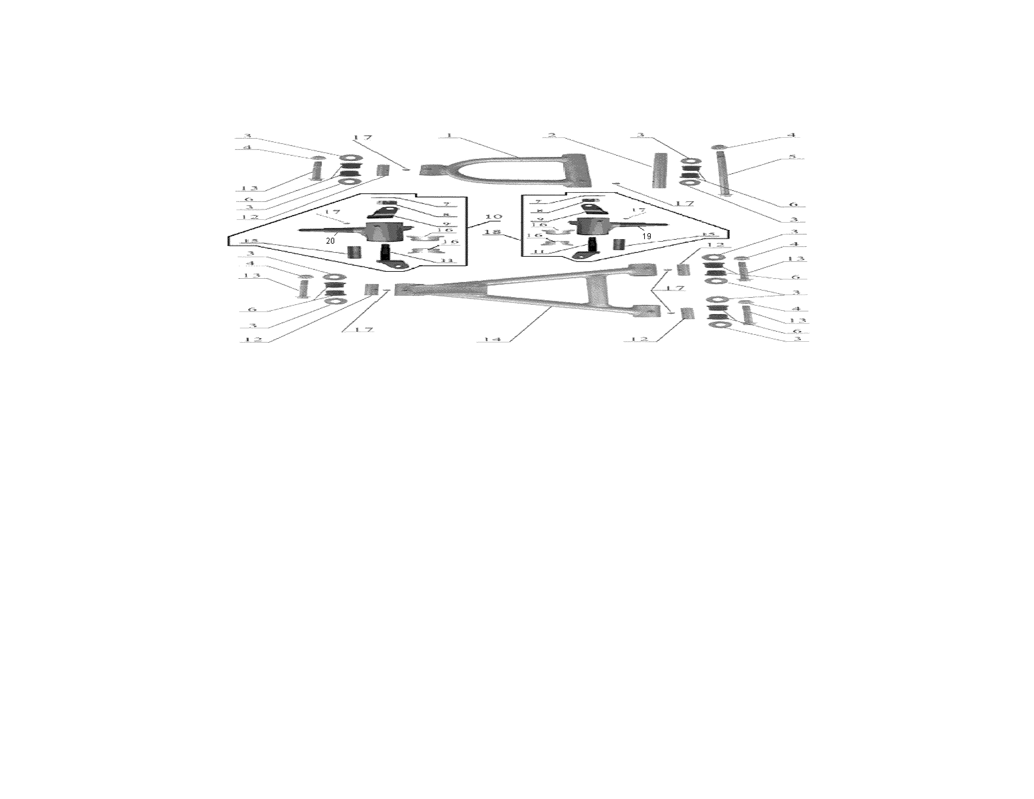 Baja WD90 front swing arm diagram