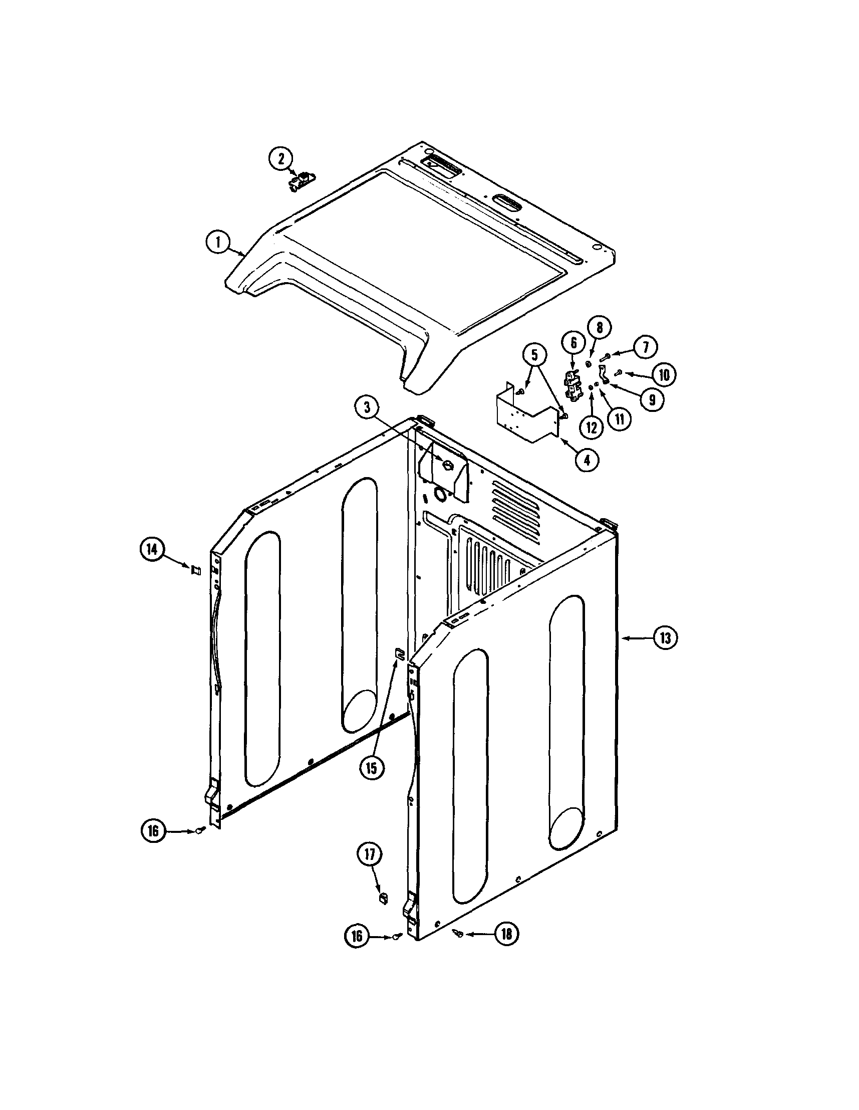 Maytag MDG8600AWW cabinet diagram