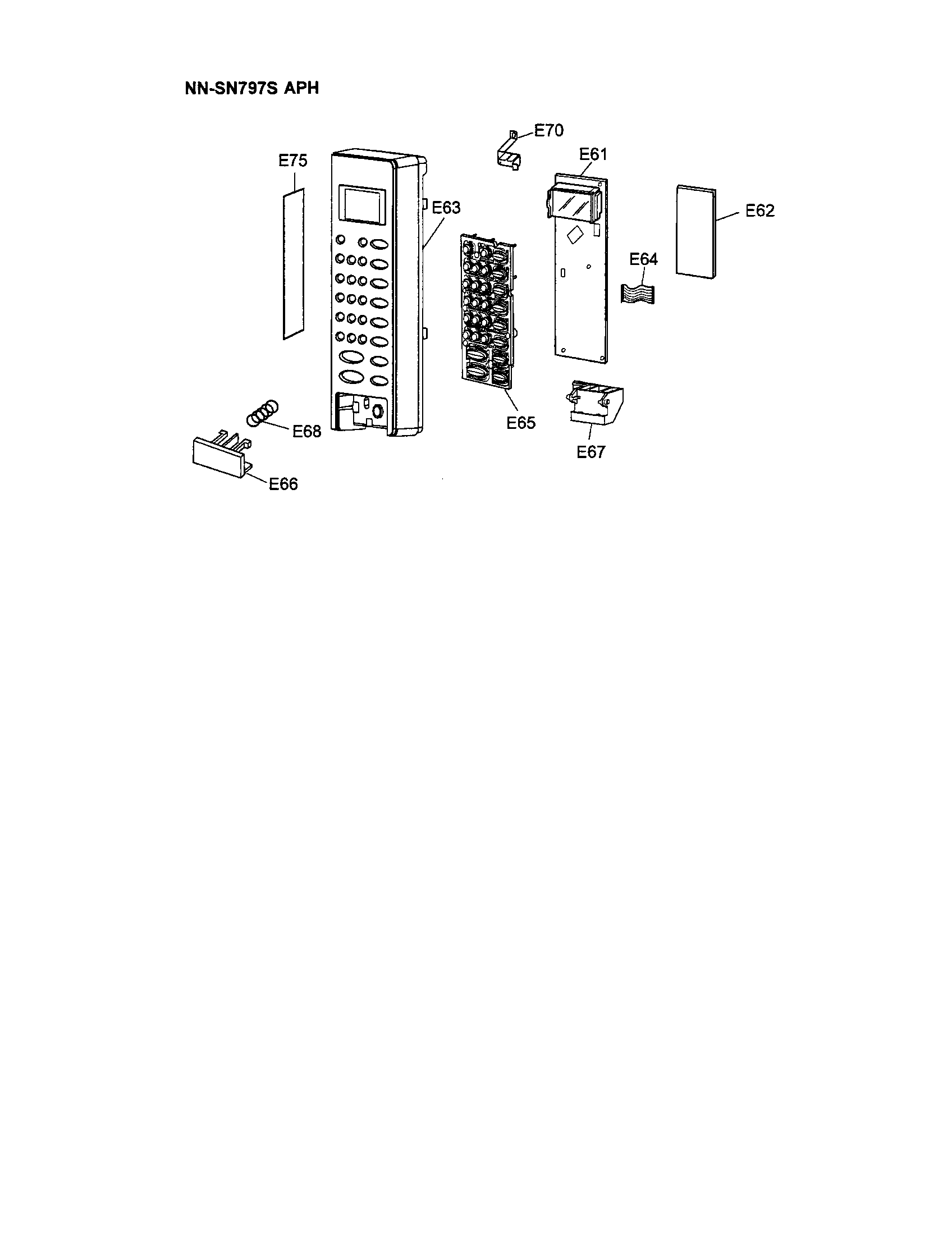 Panasonic NN-SN797S escutcheon base diagram