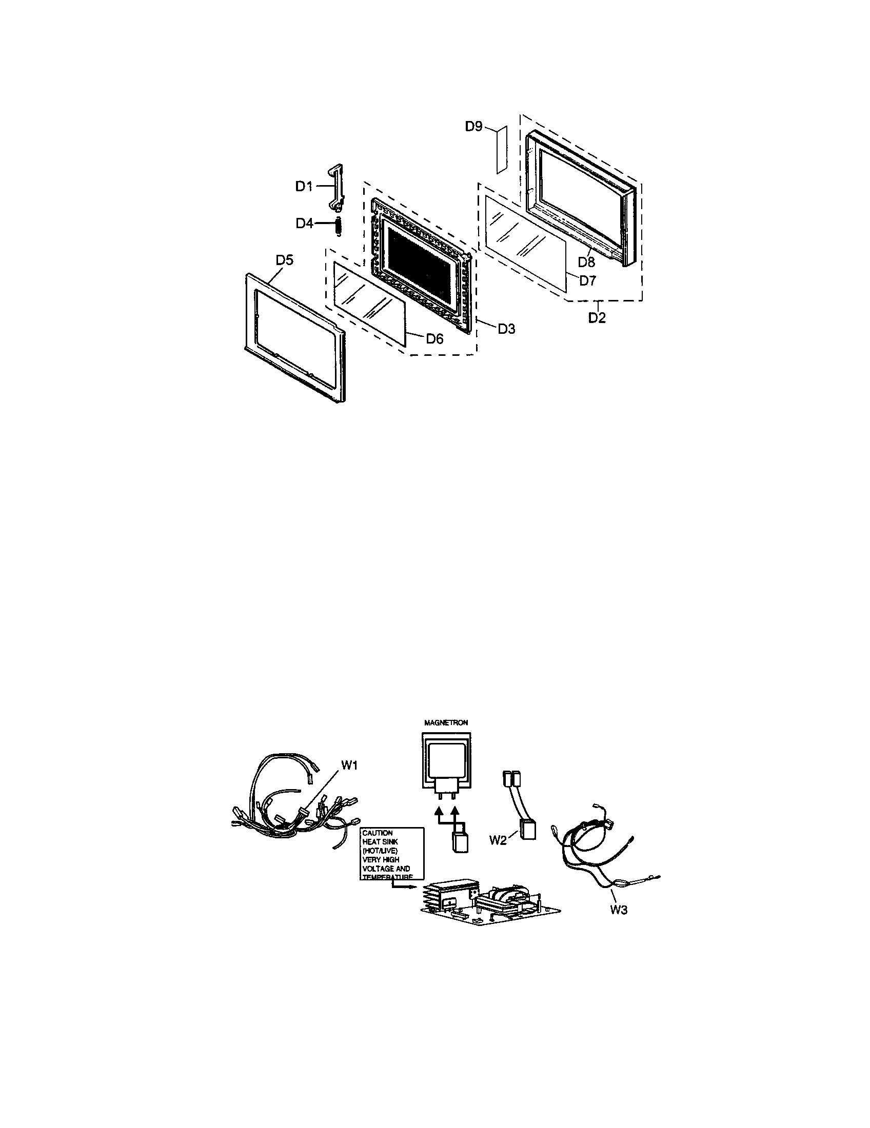 Panasonic NN-SN797S door & wiring diagram