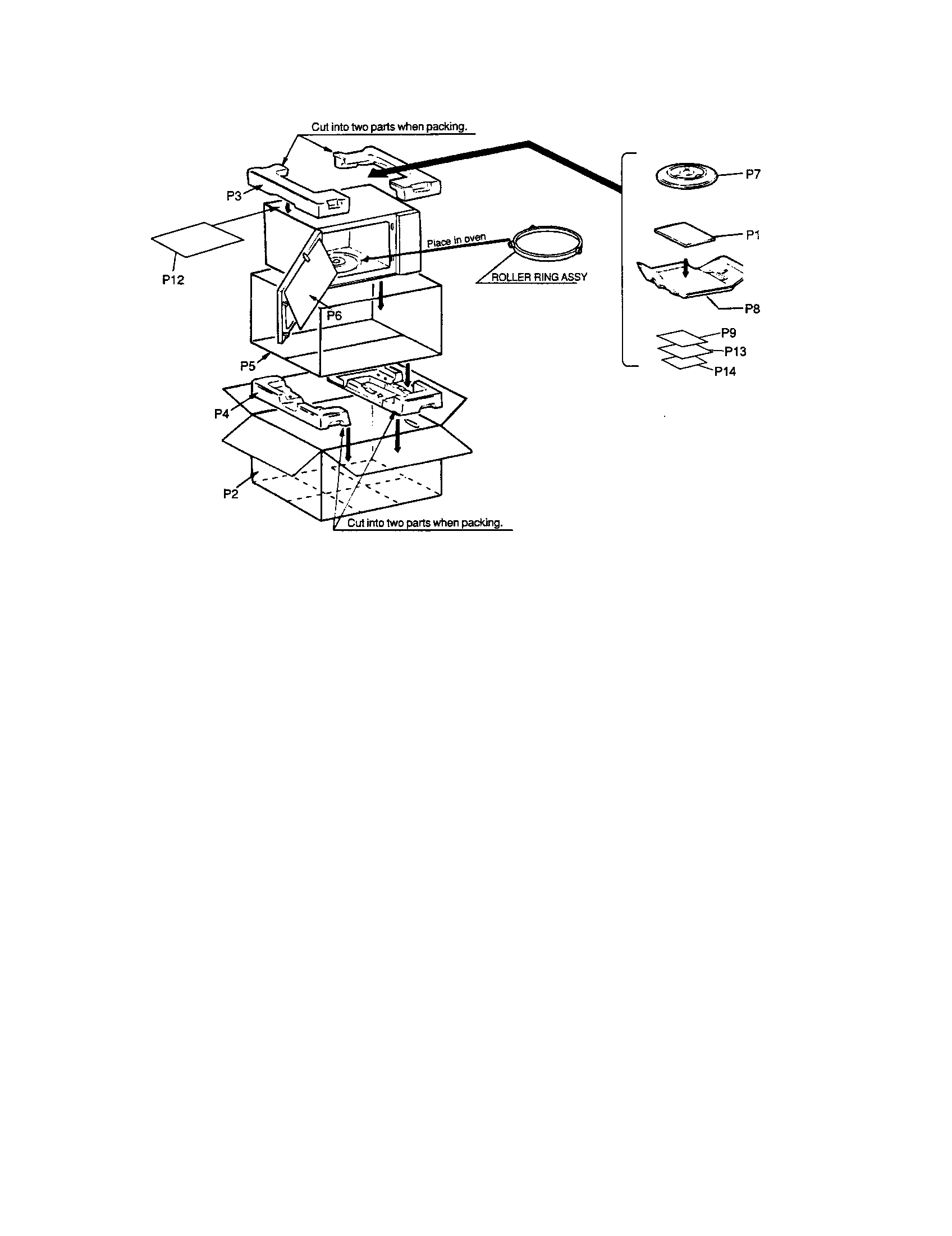 Panasonic NN-SN797S packing & accessories diagram