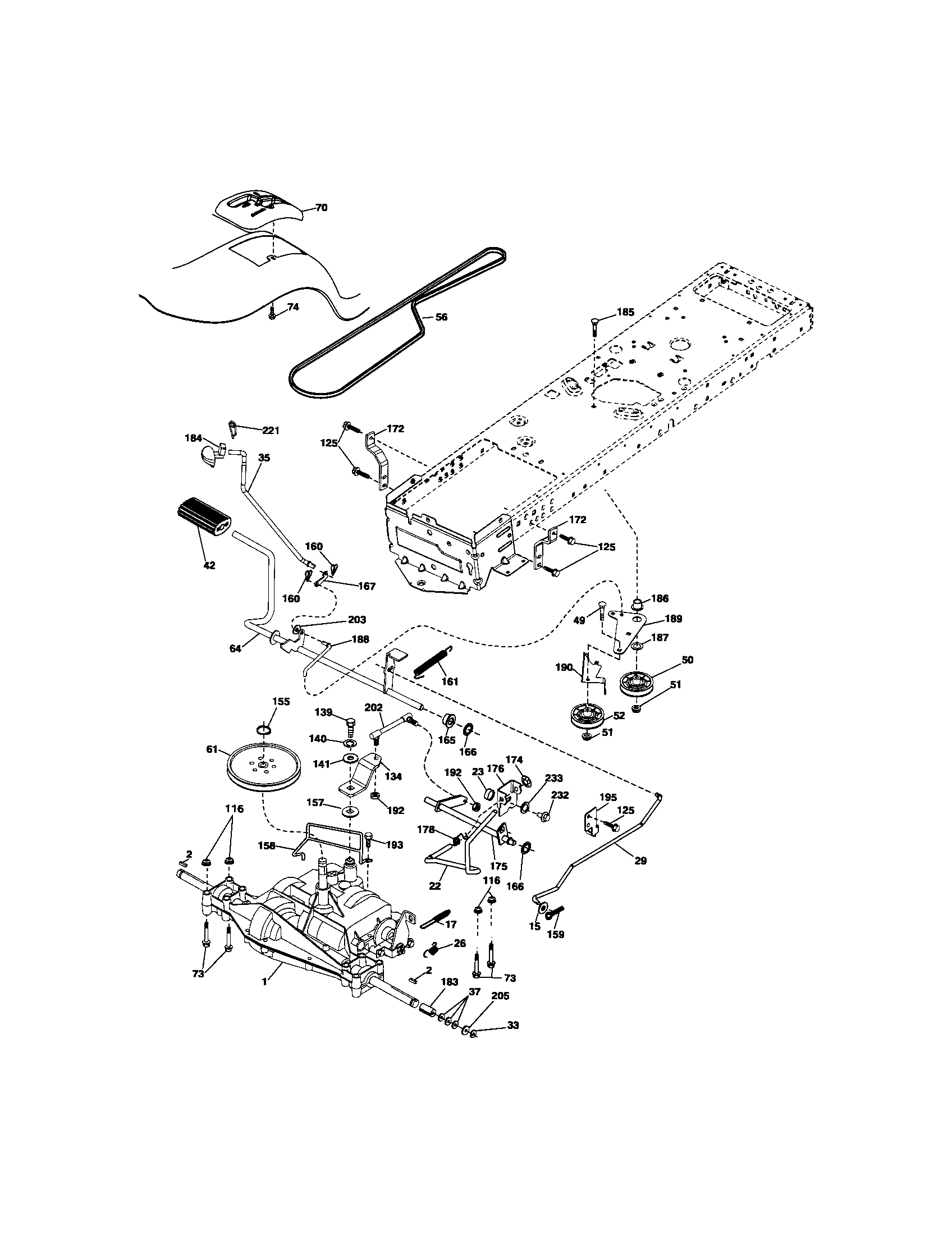 Craftsman 917289073 ground drive diagram