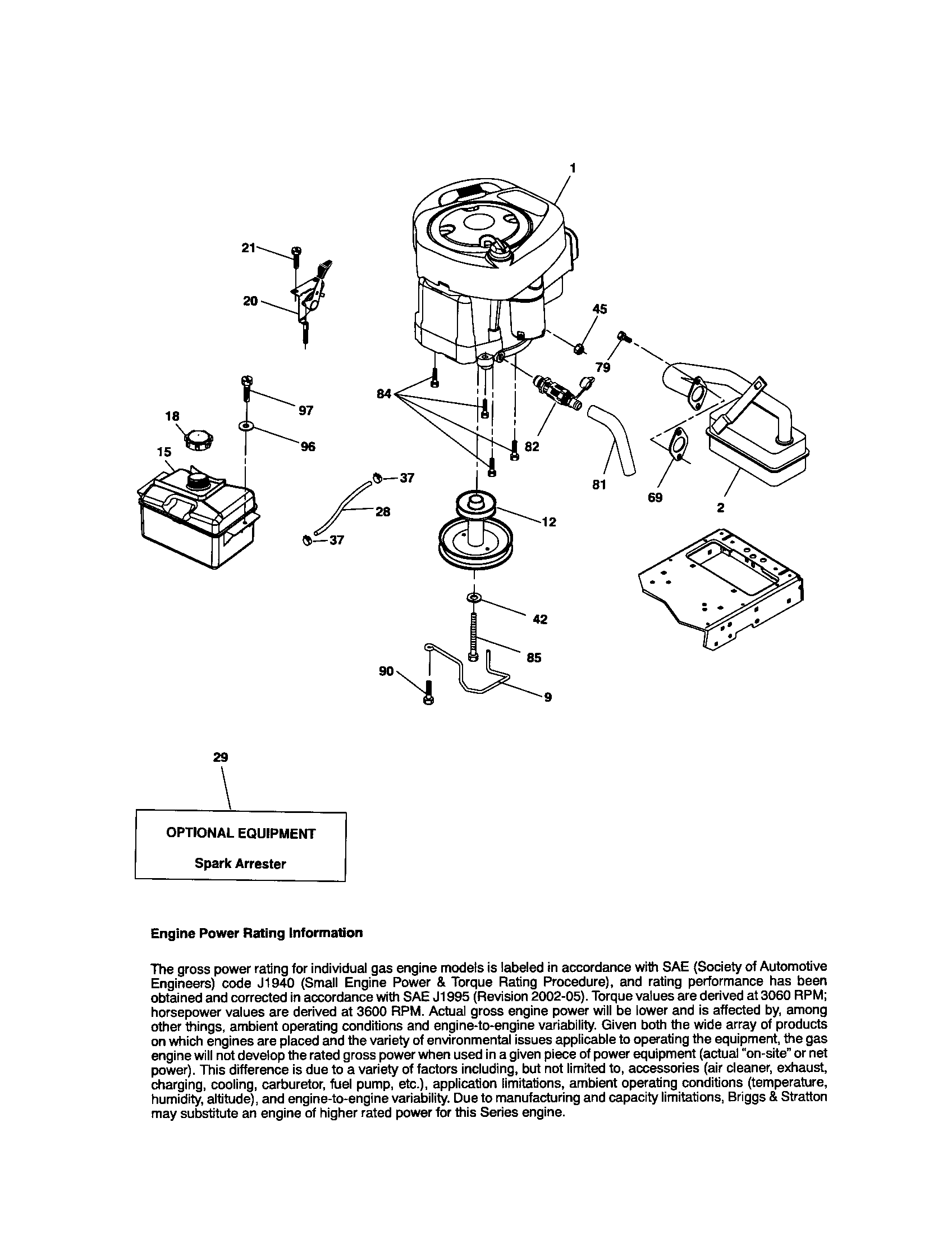 Craftsman 917289073 engine diagram