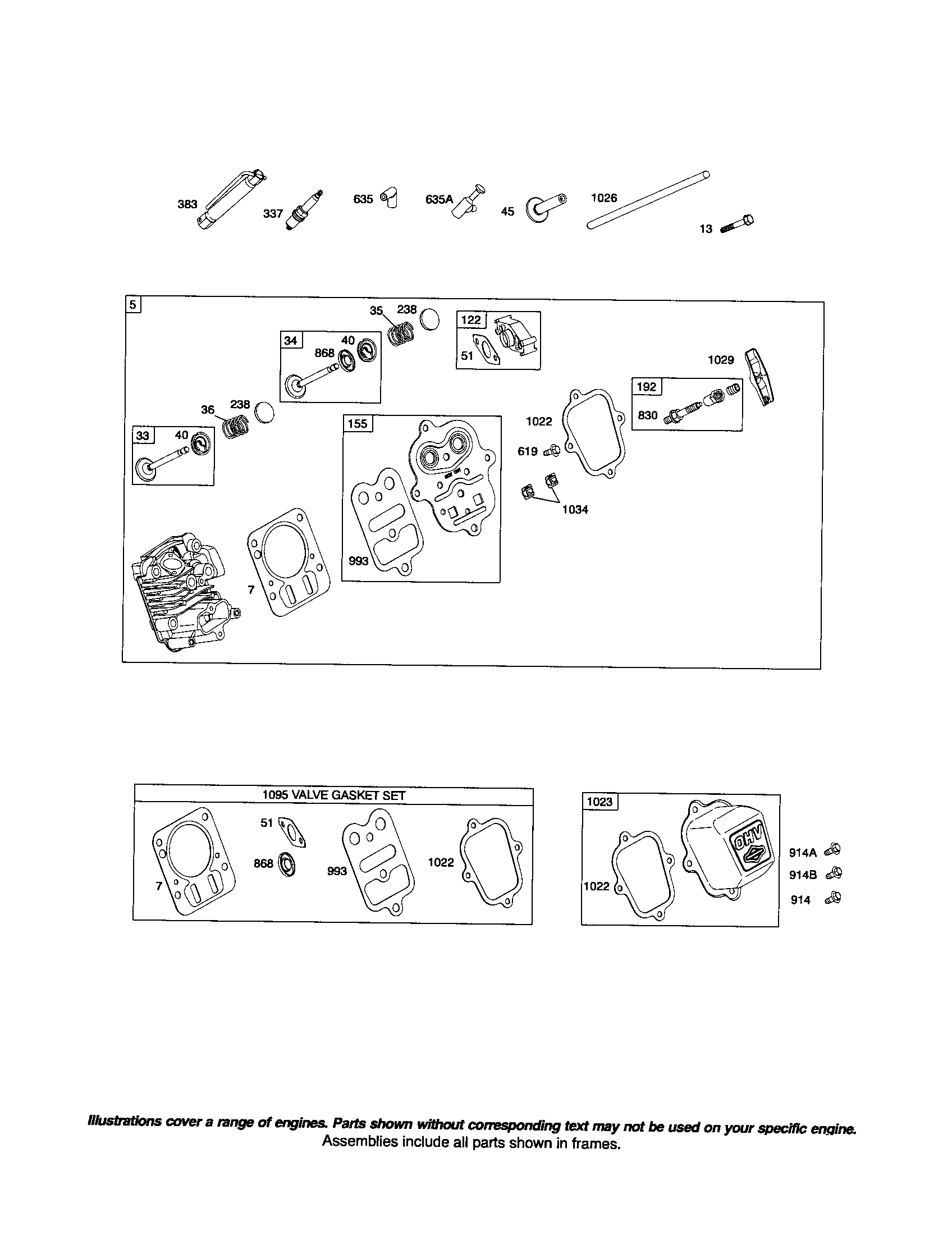 Craftsman 107889650 head-cylinder diagram