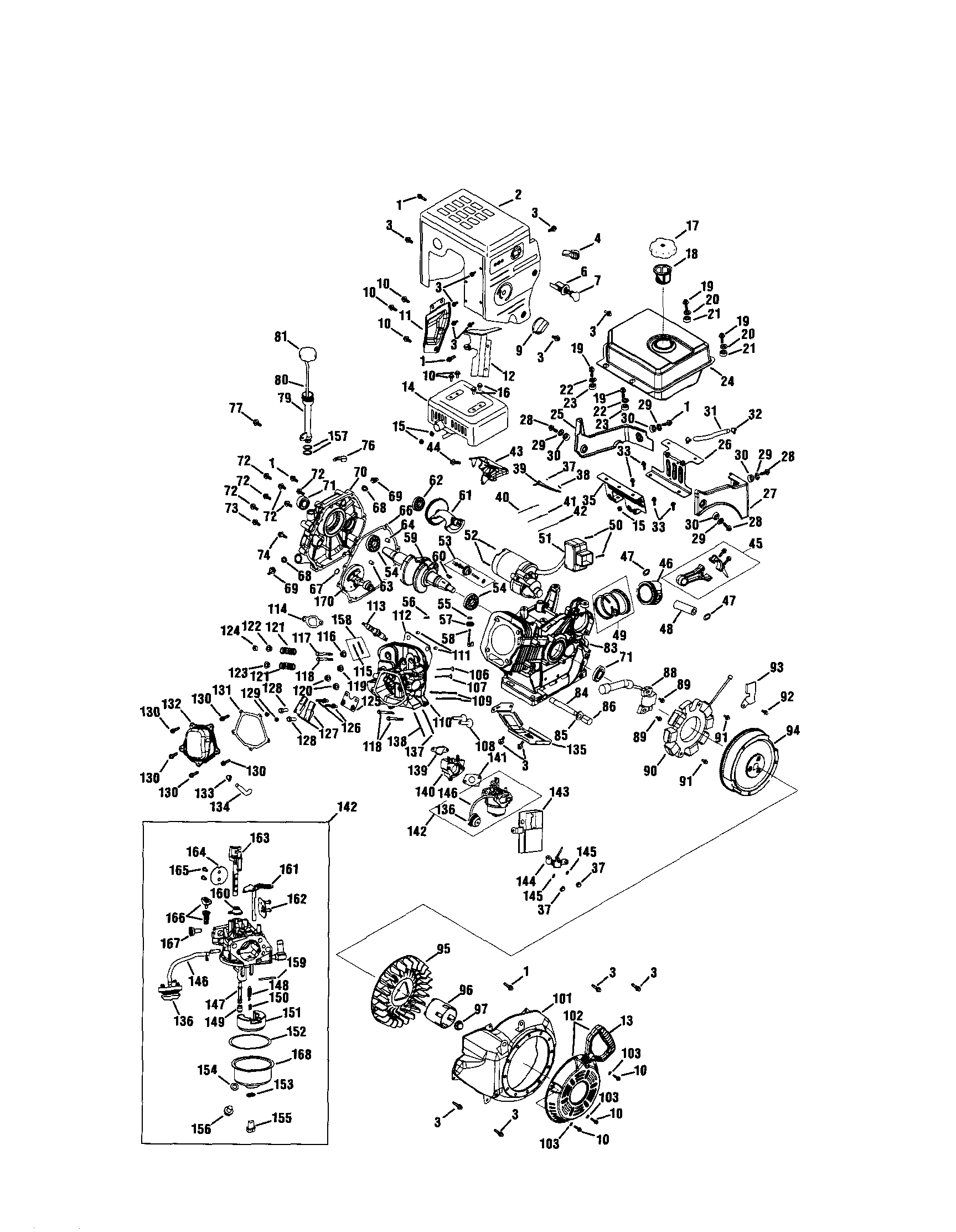Craftsman 247888460 engine zs490-su diagram