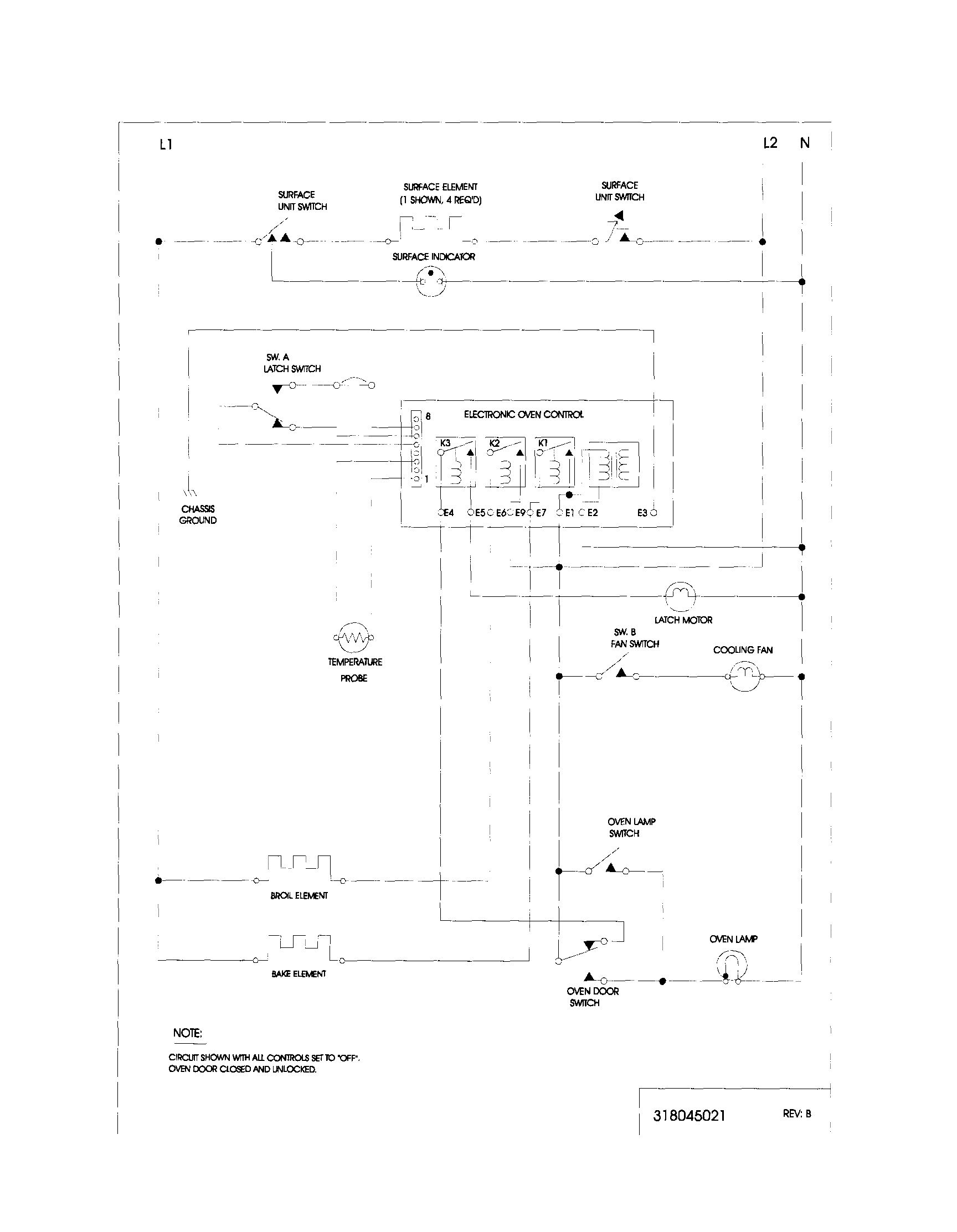 Frigidaire FES355CCSI wiring diagram diagram