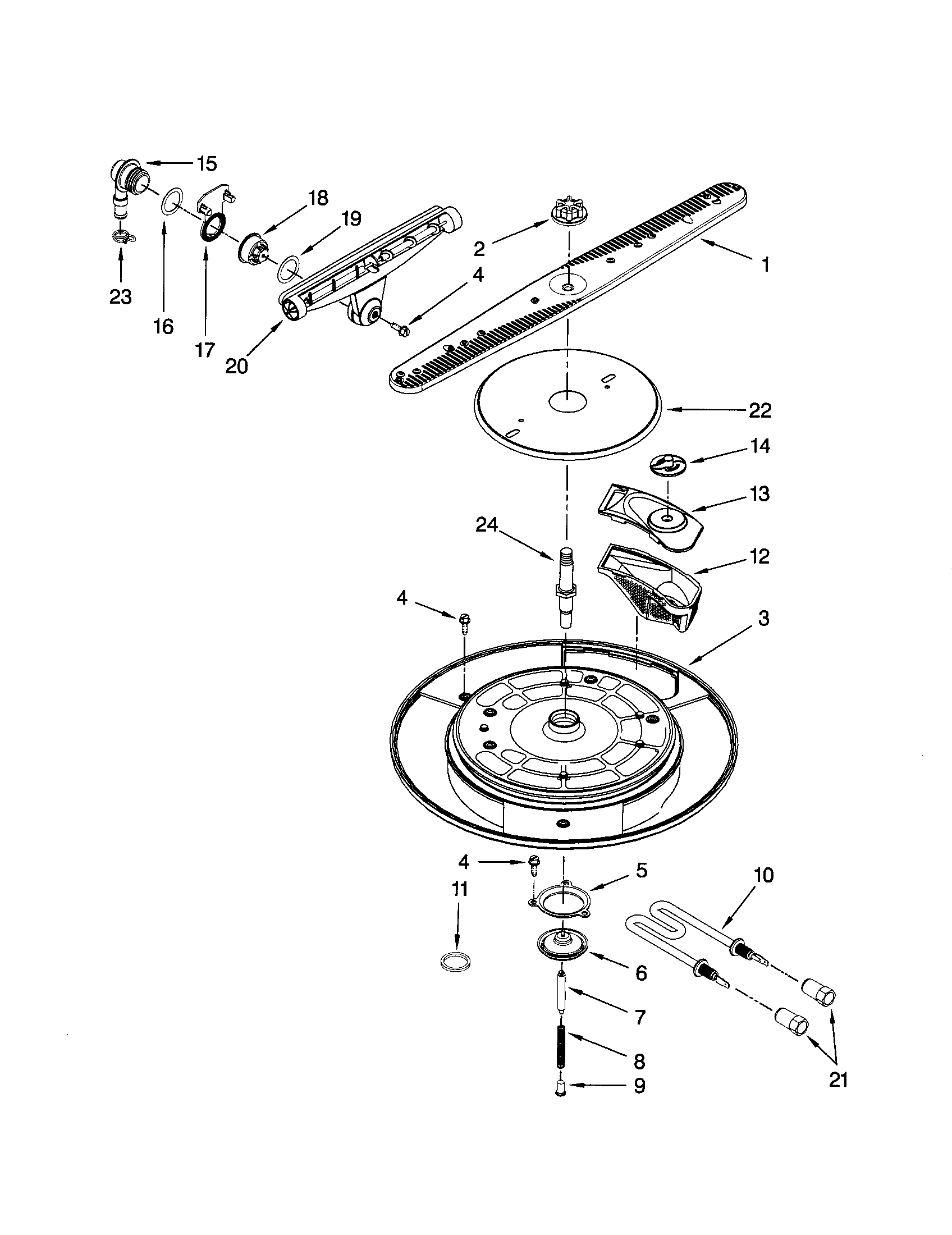 Kenmore Elite 46513333600 wash system diagram