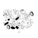Craftsman 917374061 engine/housing/handle diagram