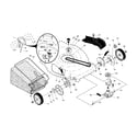 Craftsman 917374061 drive control/gear case/wheels diagram