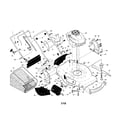 Craftsman 917374093 engine/housing/handle diagram