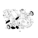 Craftsman 917376406 engine/housing/handle diagram