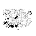 Craftsman 917376536 engine/housing/handle diagram