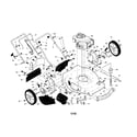 Craftsman 917376543 engine/housing/handle diagram