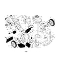 Craftsman 917376593 engine/housing/handle diagram