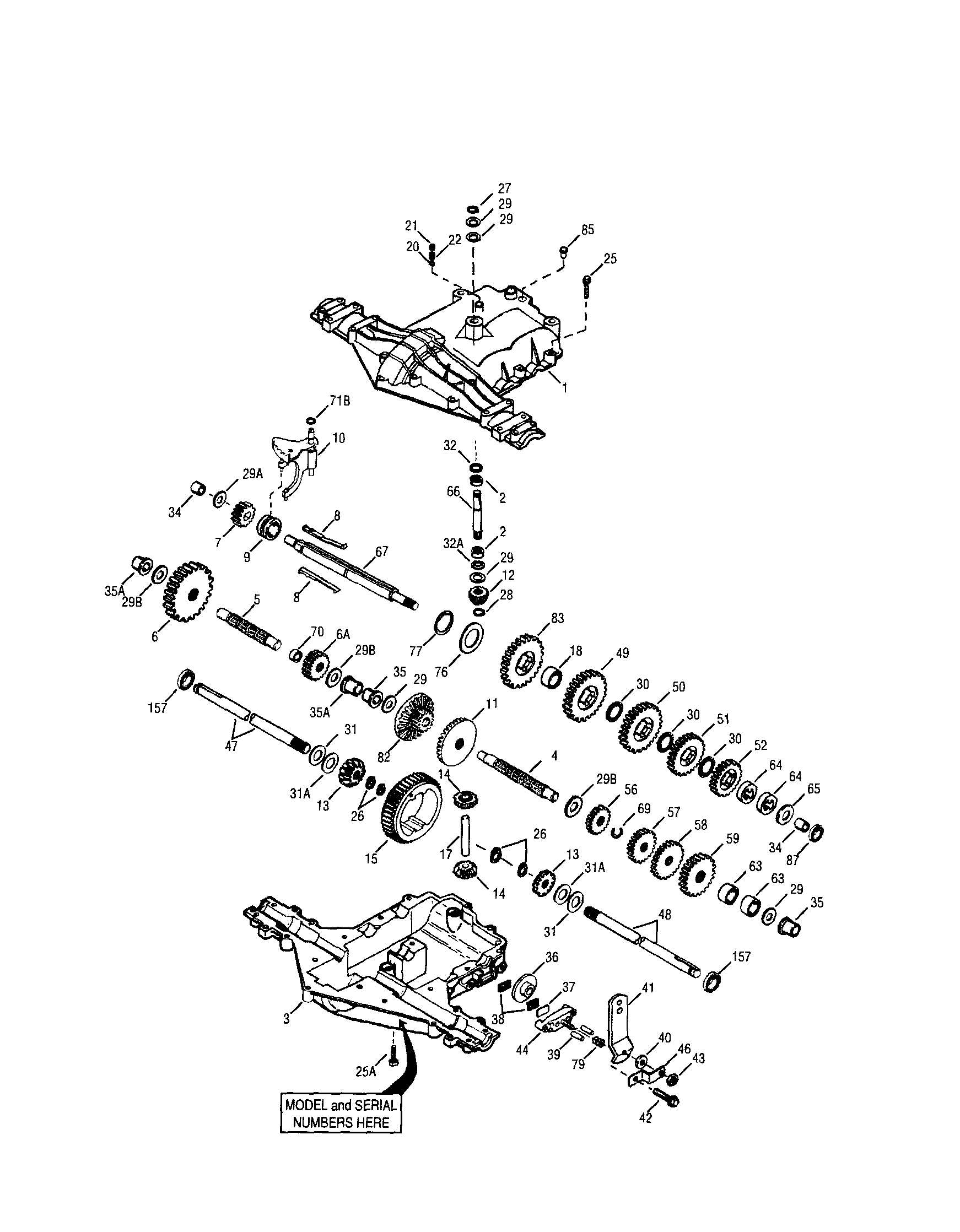 Craftsman 247887330 transaxle diagram