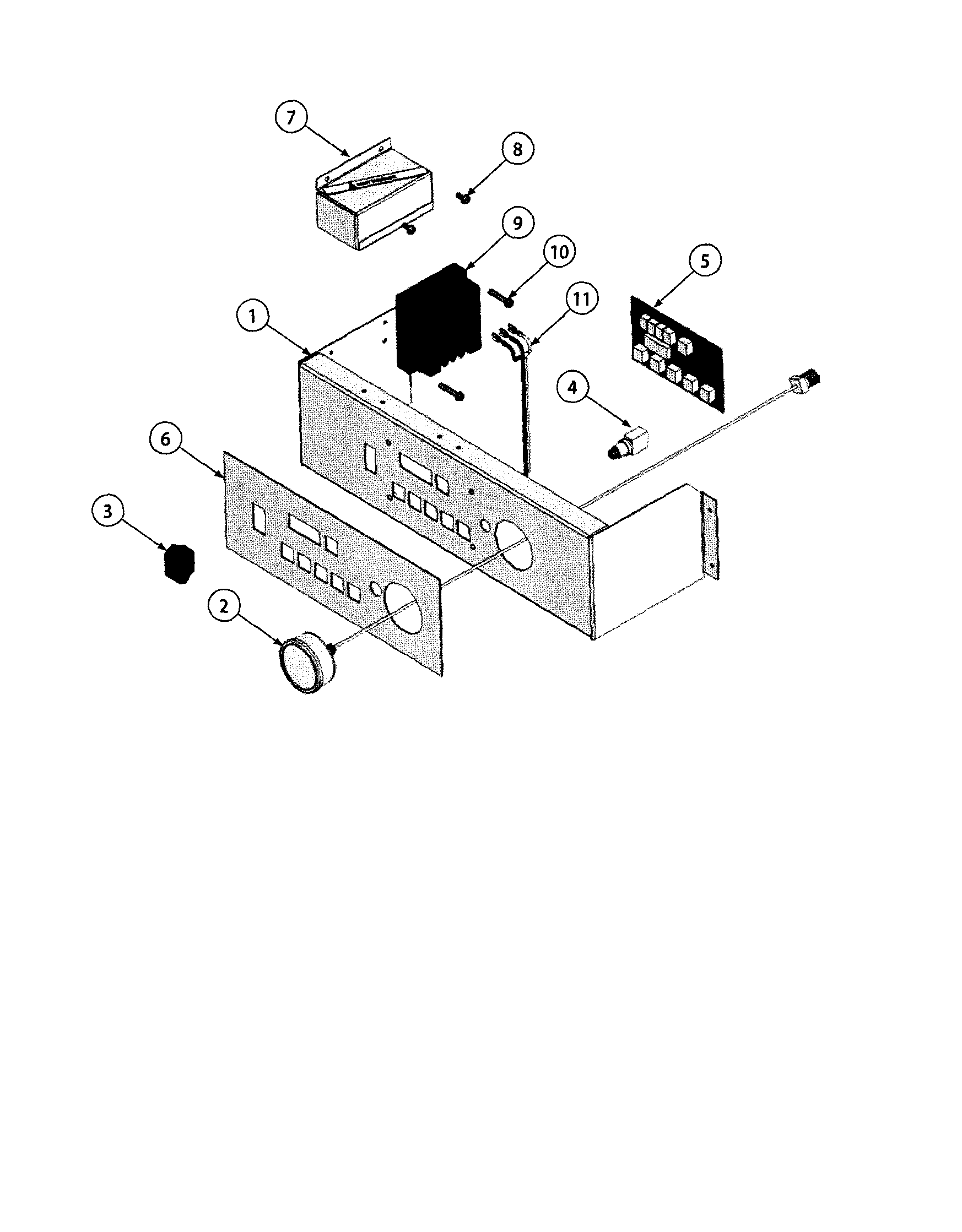 Dunkirk FW95M-200 display panel diagram