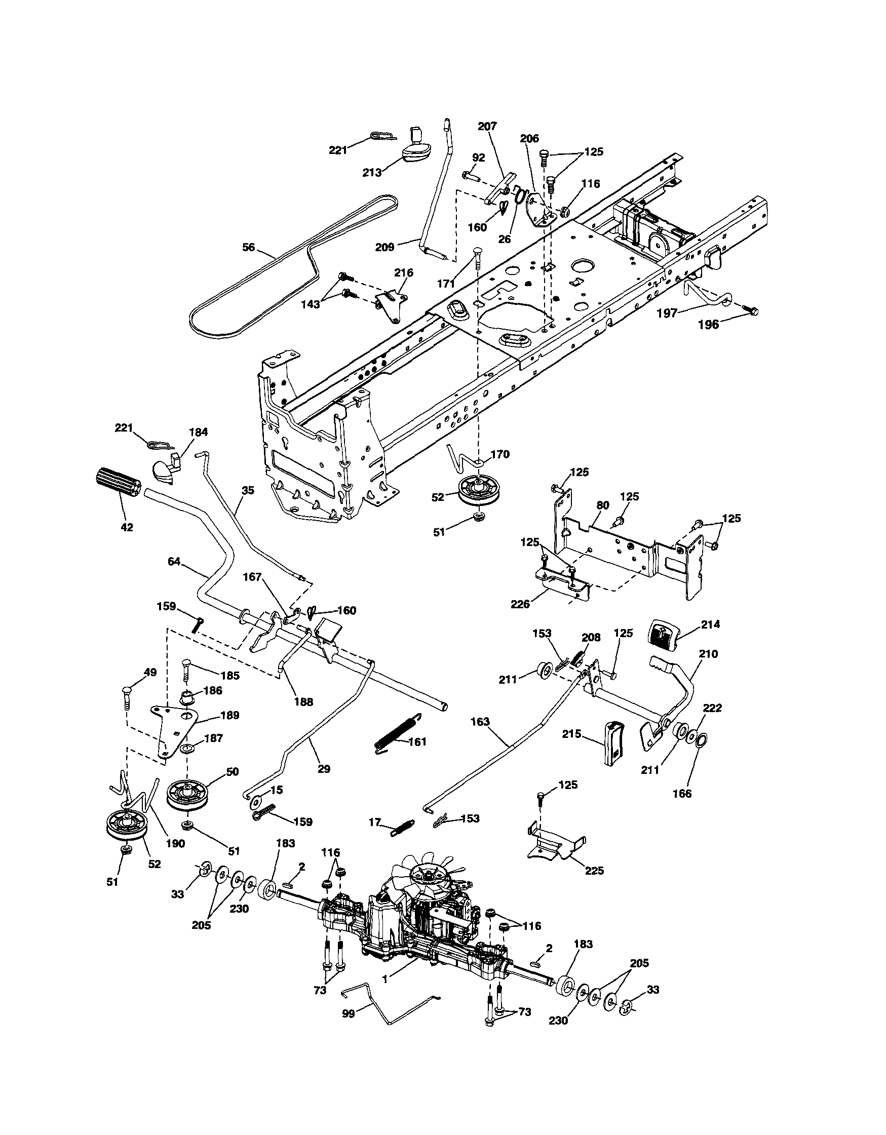 Husqvarna 917289570 drive diagram