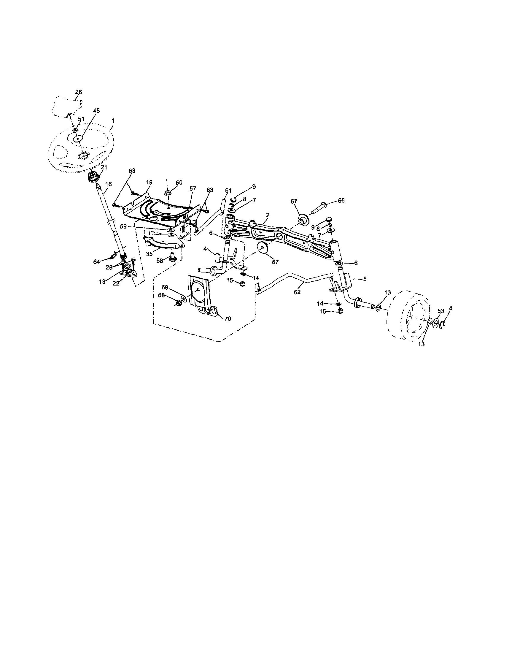 Husqvarna 917289570 steering diagram