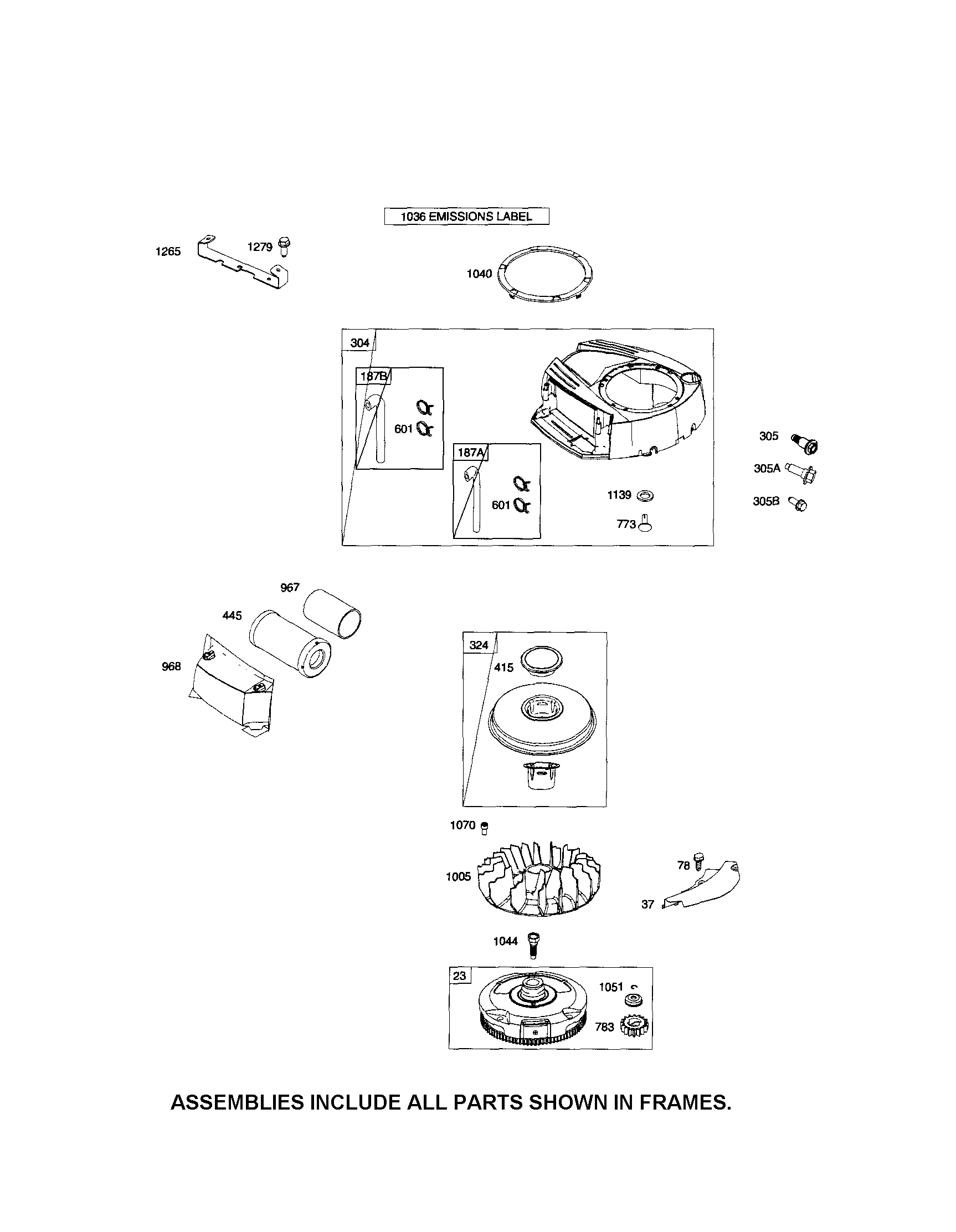 MTD 13AL79SS099 blower housing diagram