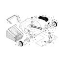 Craftsman 917376392 drive control/gear case/wheels diagram